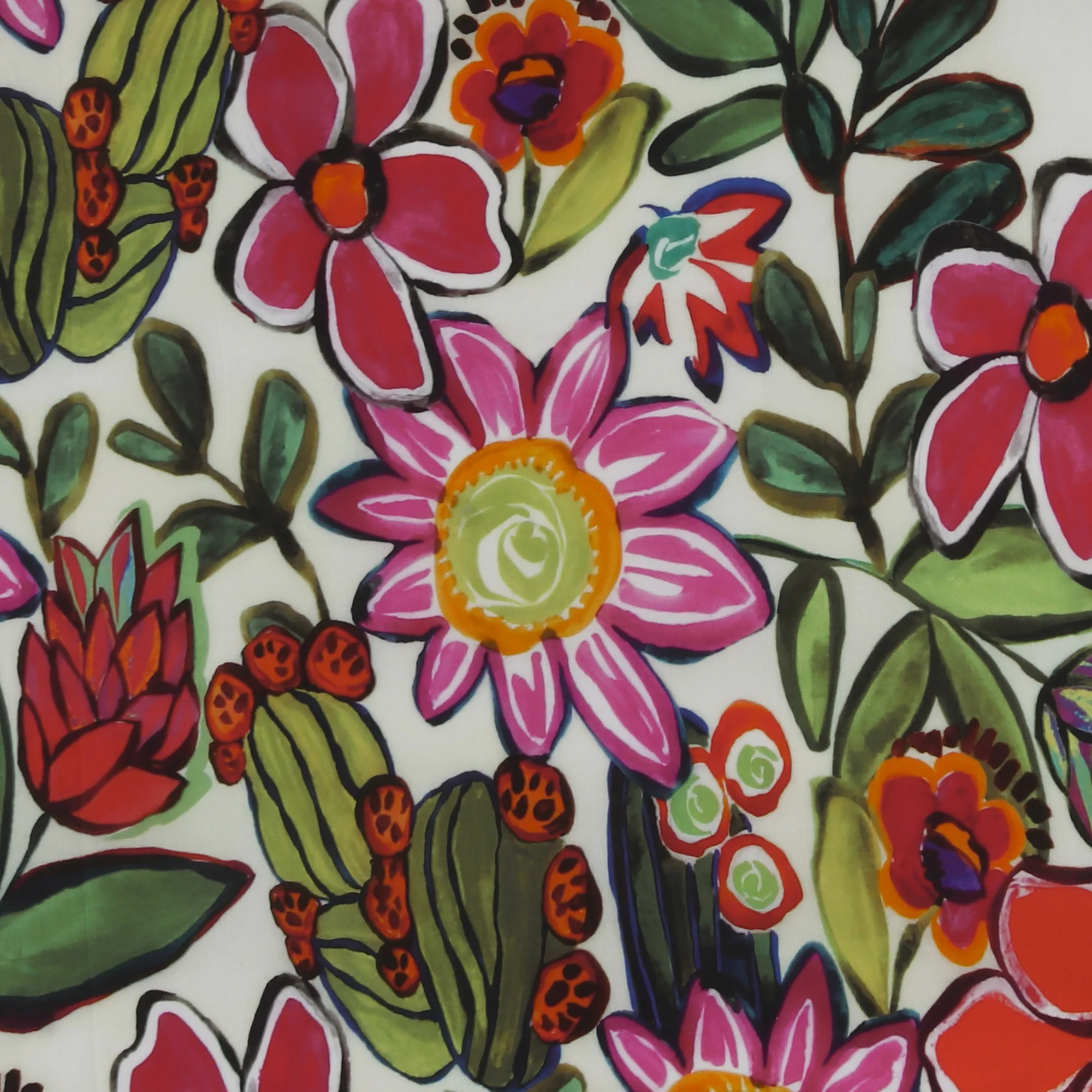 Cotton Poplin Print - AVERY - 002 - Pink
