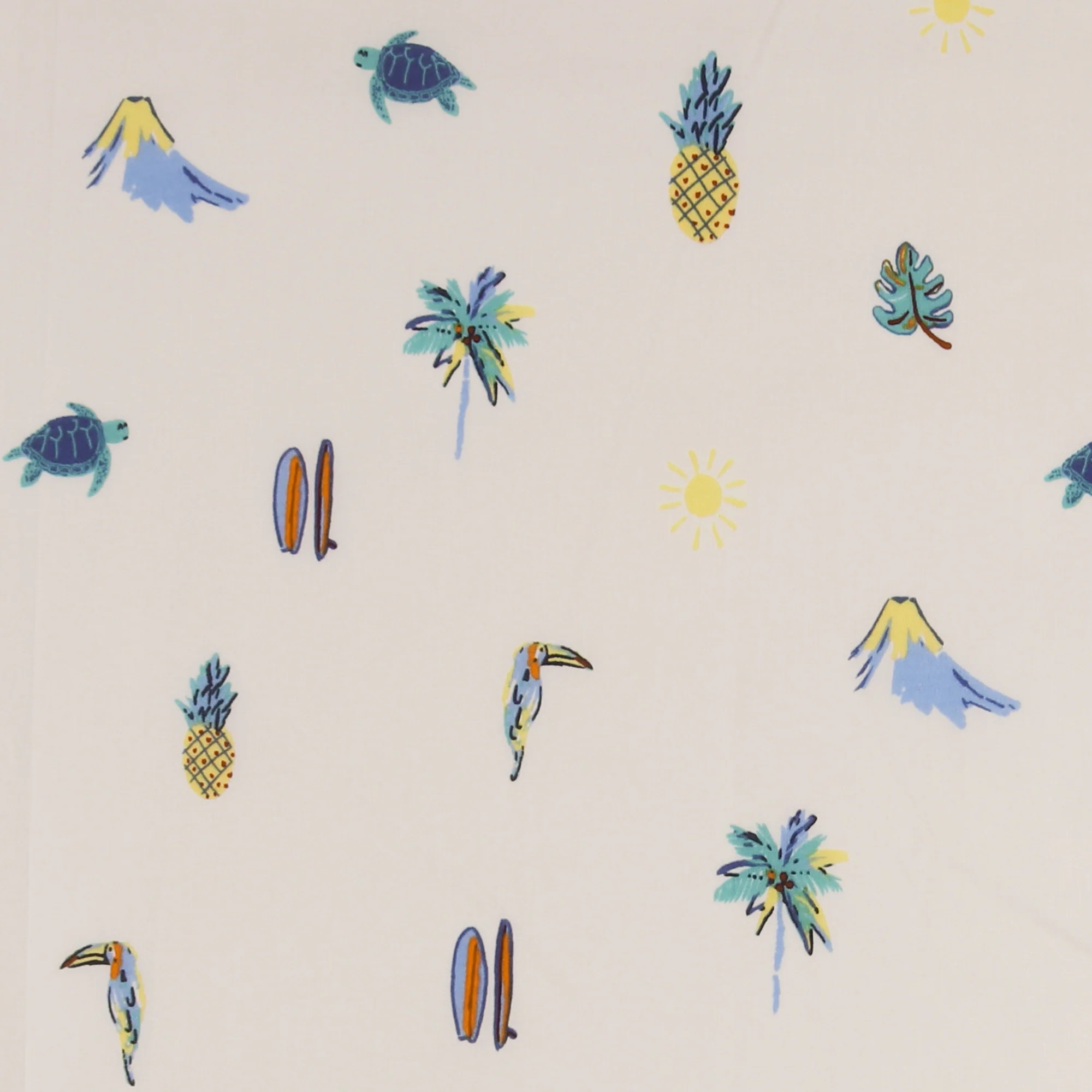 Cotton Poplin Print - AVERY - 005 - Offwhite