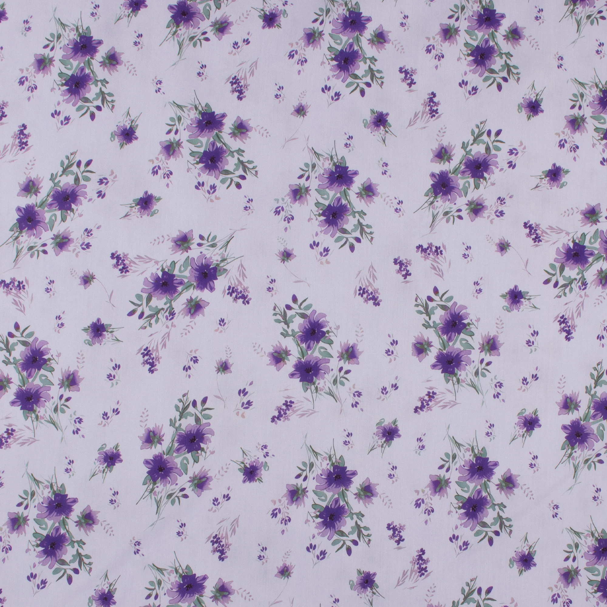 Cotton Poplin Print - COVENT GARDEN - 003 - Lilac