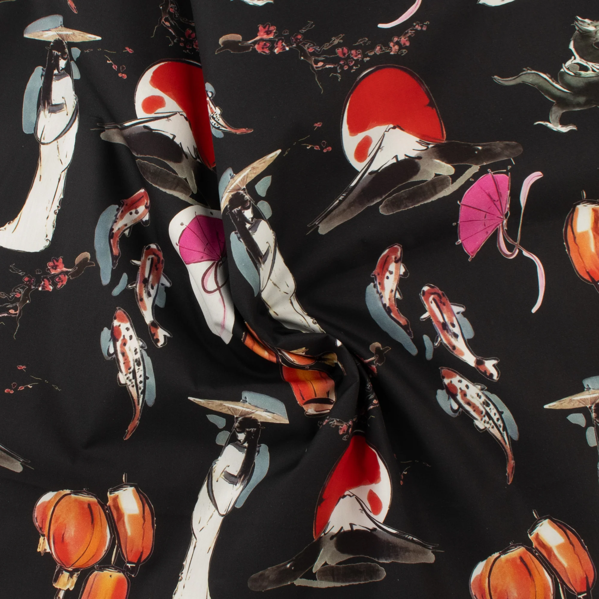 Cotton Poplin Print - GIGGLES AND GRAPHICS - 003 - Black - Image 2