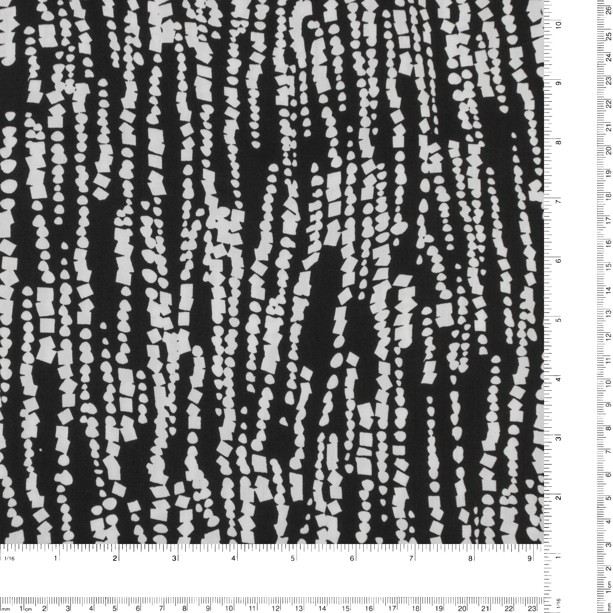 Cotton Poplin Print -MANSFIELD - 003 - Black - Image 3