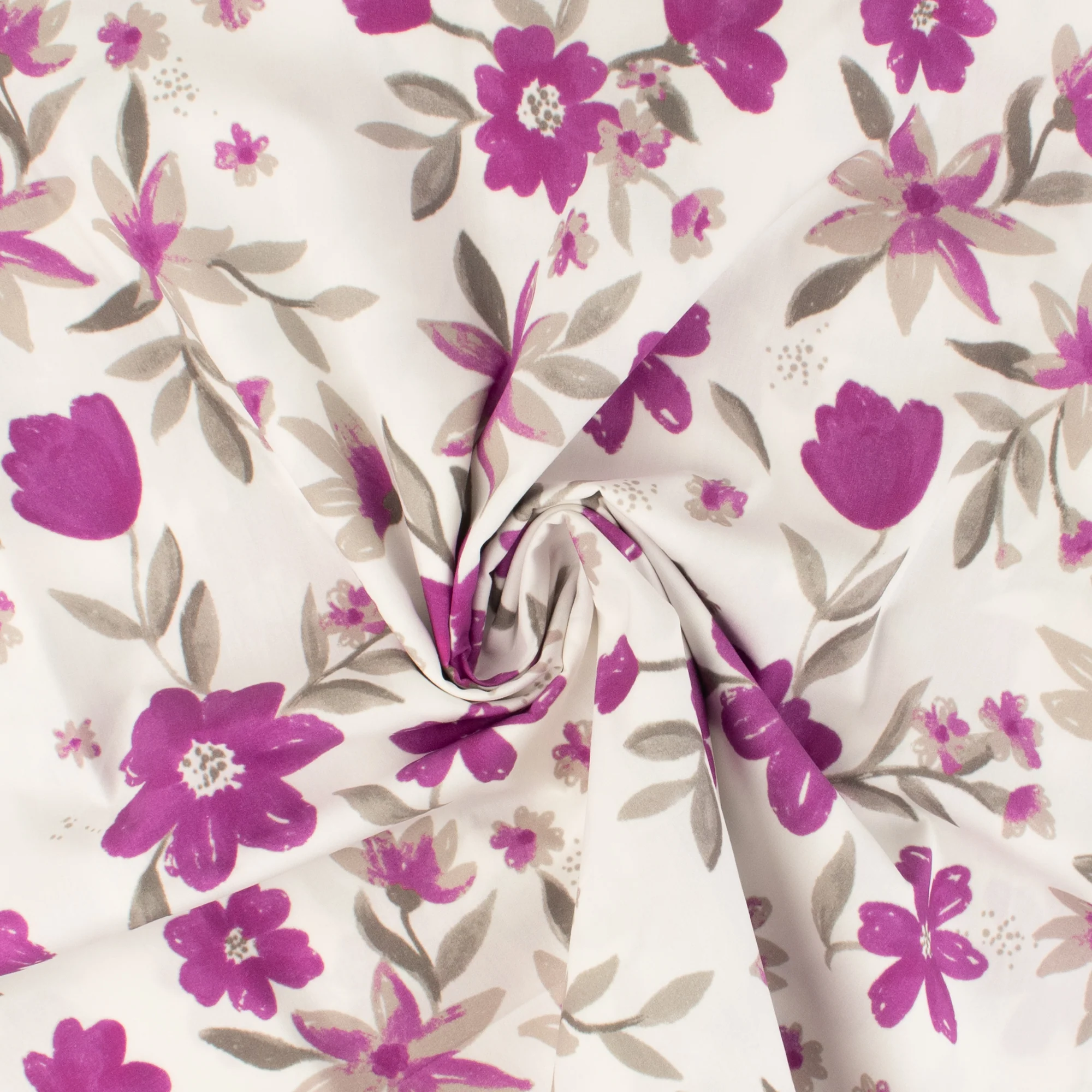 Cotton Poplin Print - PRINCESS CHARLOTTE - 002 - Purple - Image 2