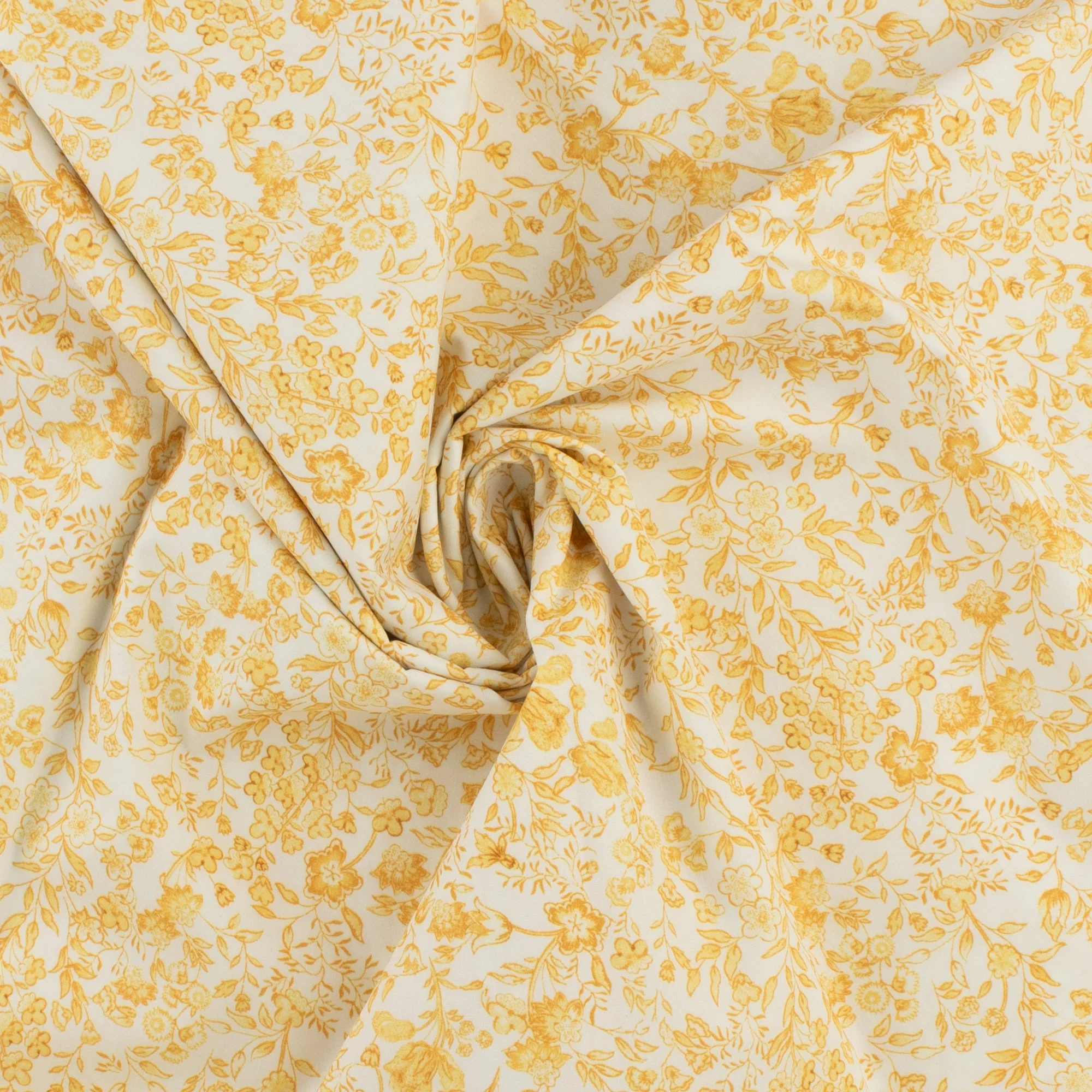 Cotton Poplin Print - PRINCESS CHARLOTTE - 005 - Yellow - Image 2