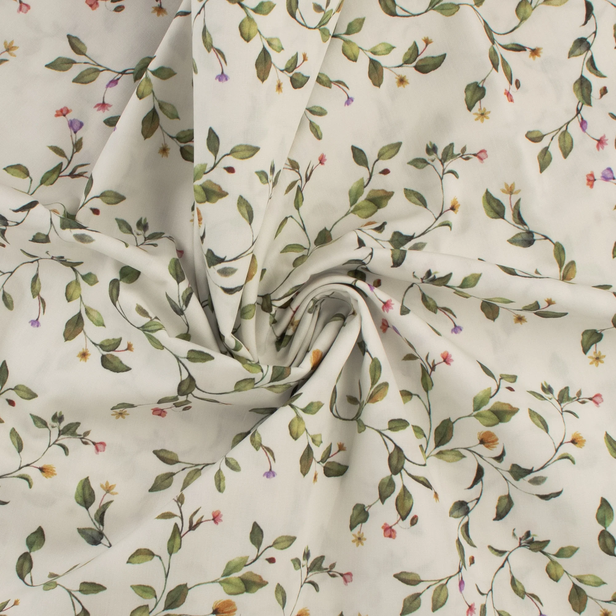 Cotton Poplin Print - PRINCESS CHARLOTTE - 006 - Offwhite - Image 2