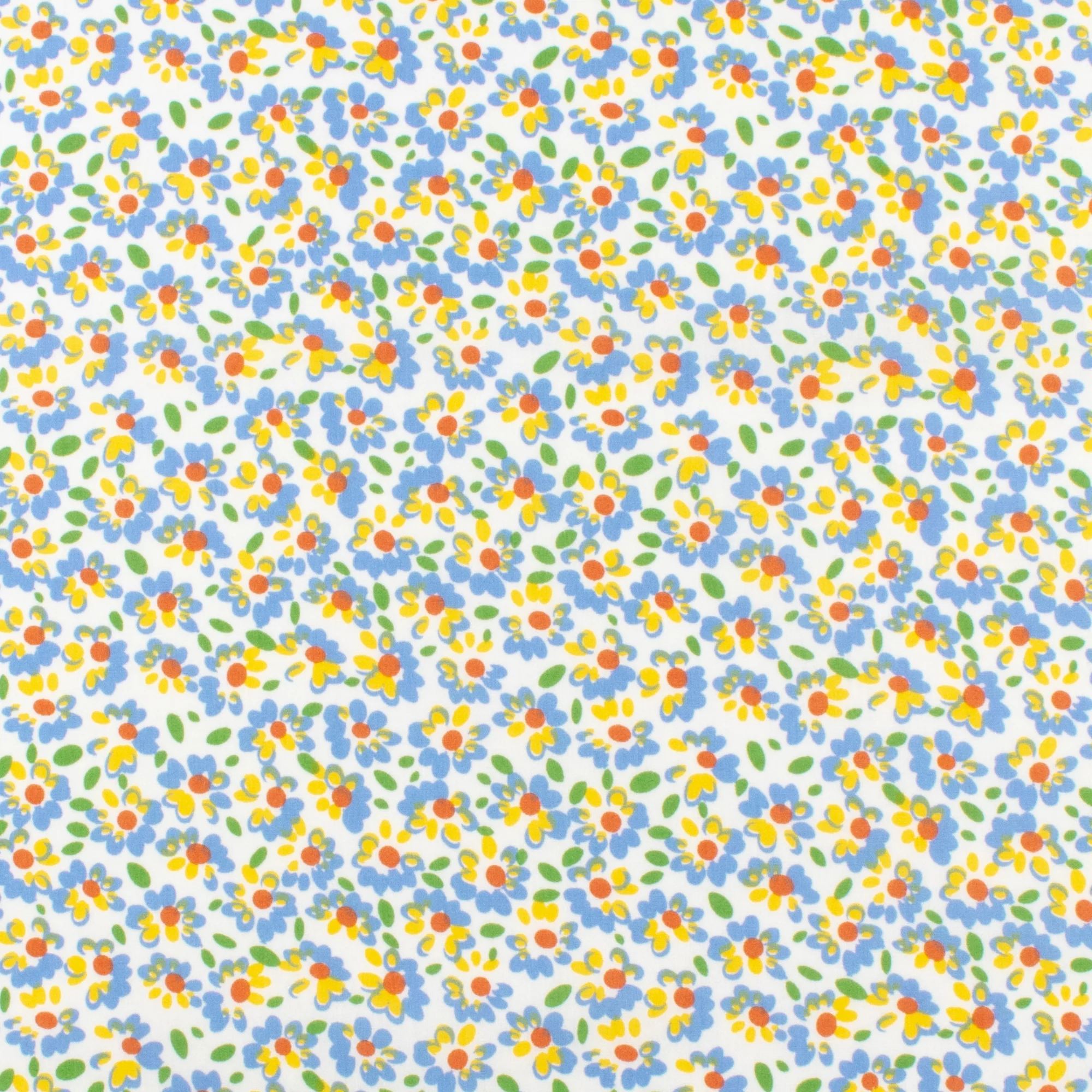 Cotton Poplin Print - WINNIE - 008 - Offwhite
