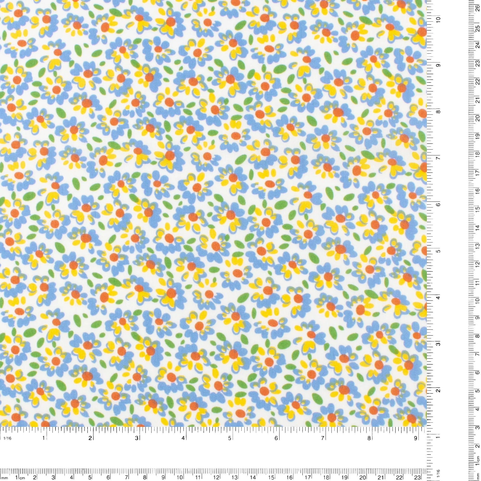 Cotton Poplin Print - WINNIE - 008 - Offwhite - Image 3