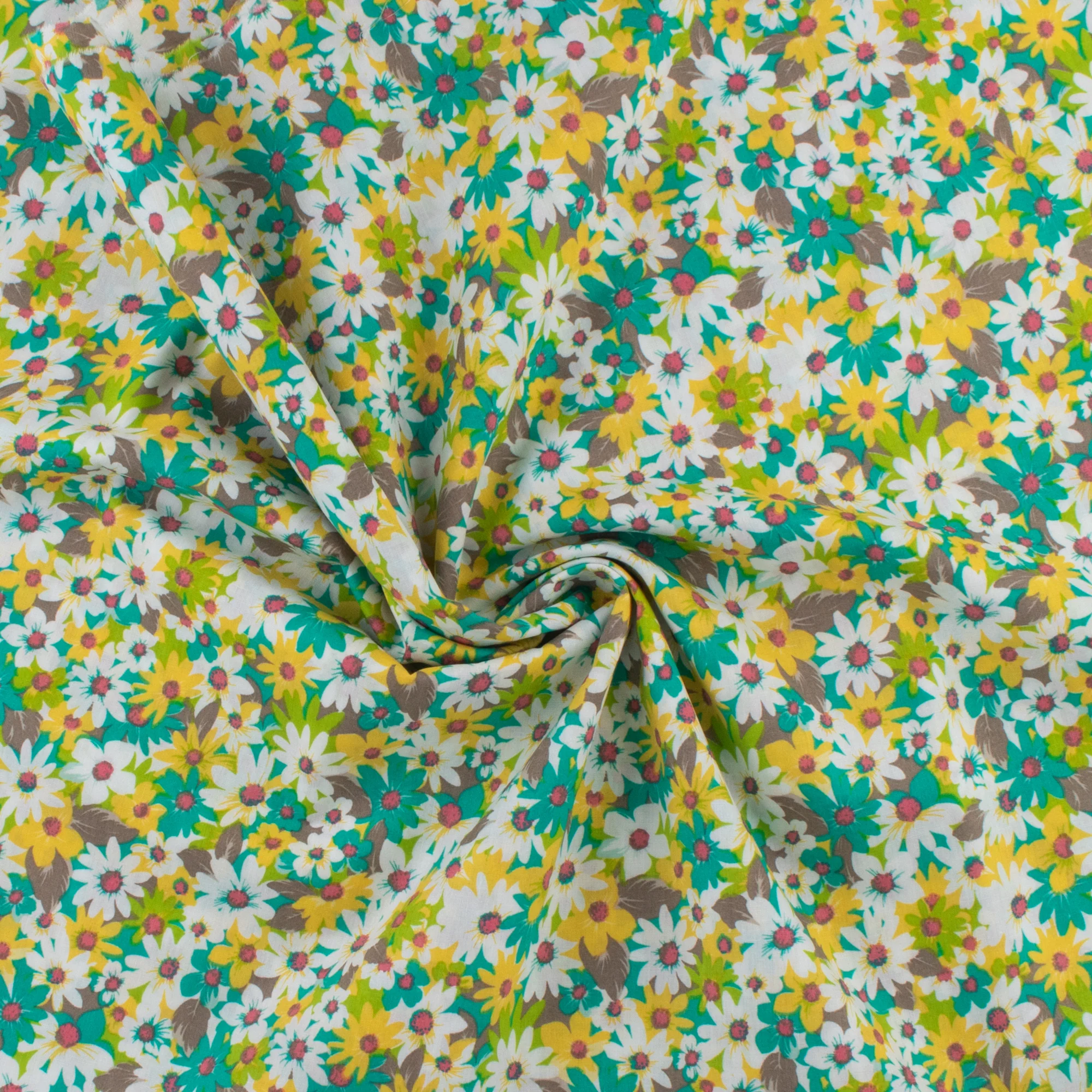 Cotton Poplin Print - WINNIE - 009 - Jade - Image 2