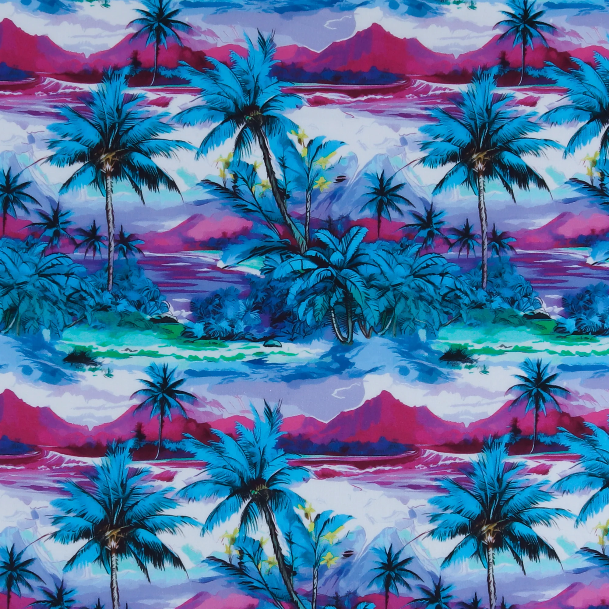 Cotton Voile Print - MARBELLA - 002 - Azure