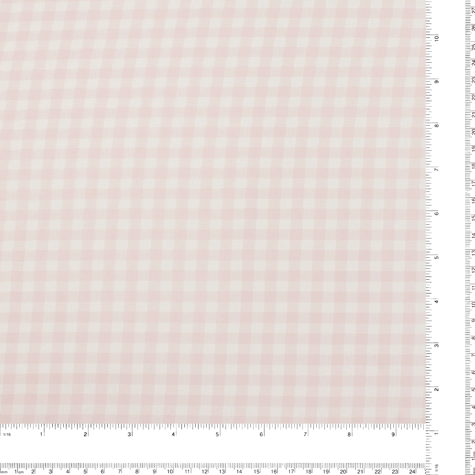 Crepe Chiffon - DAISY - Medium Checks - Light Pink - Image 3
