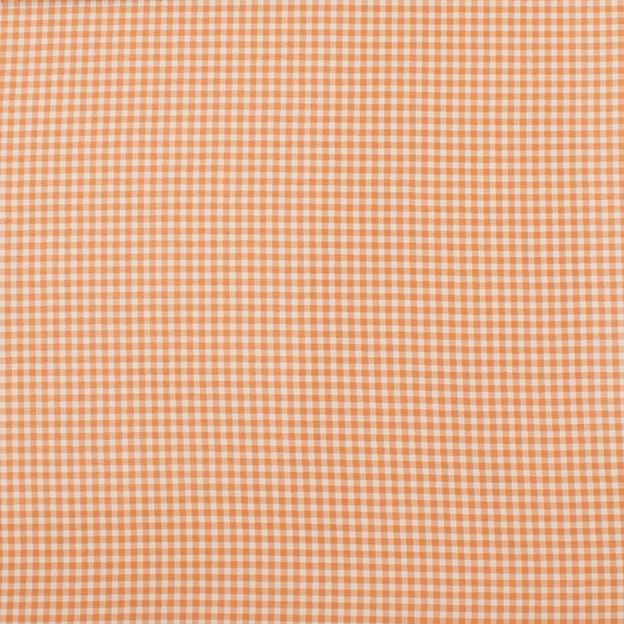 Crepe Chiffon - DAISY - Small Checks - Brown