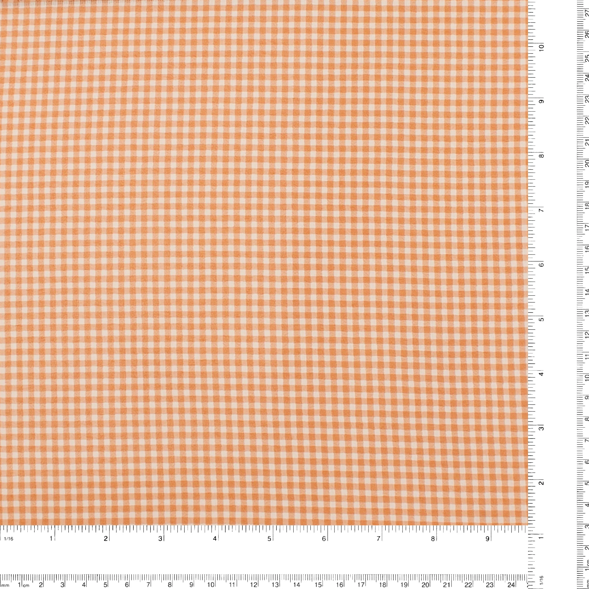 Crepe Chiffon - DAISY - Small Checks - Brown - Image 3