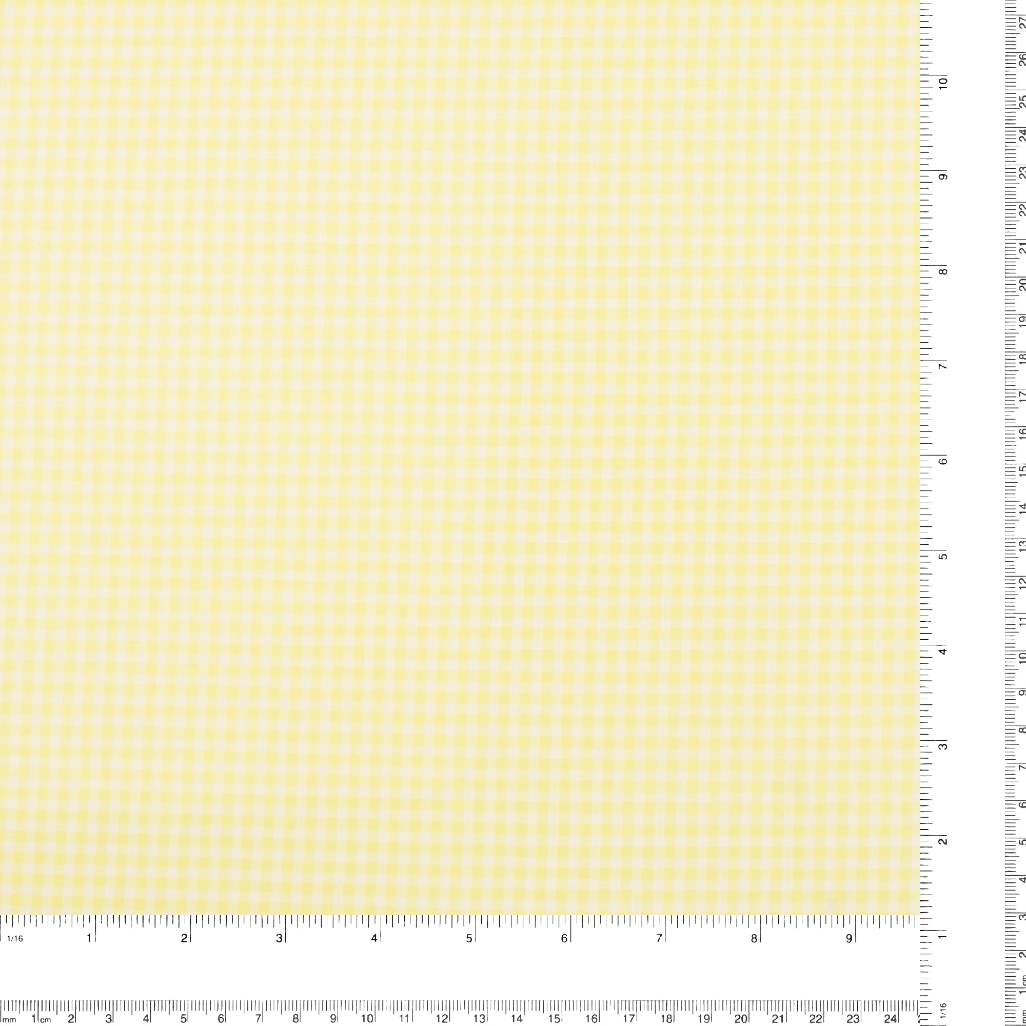 Crepe Chiffon - DAISY - Small Checks - Yellow - Image 3