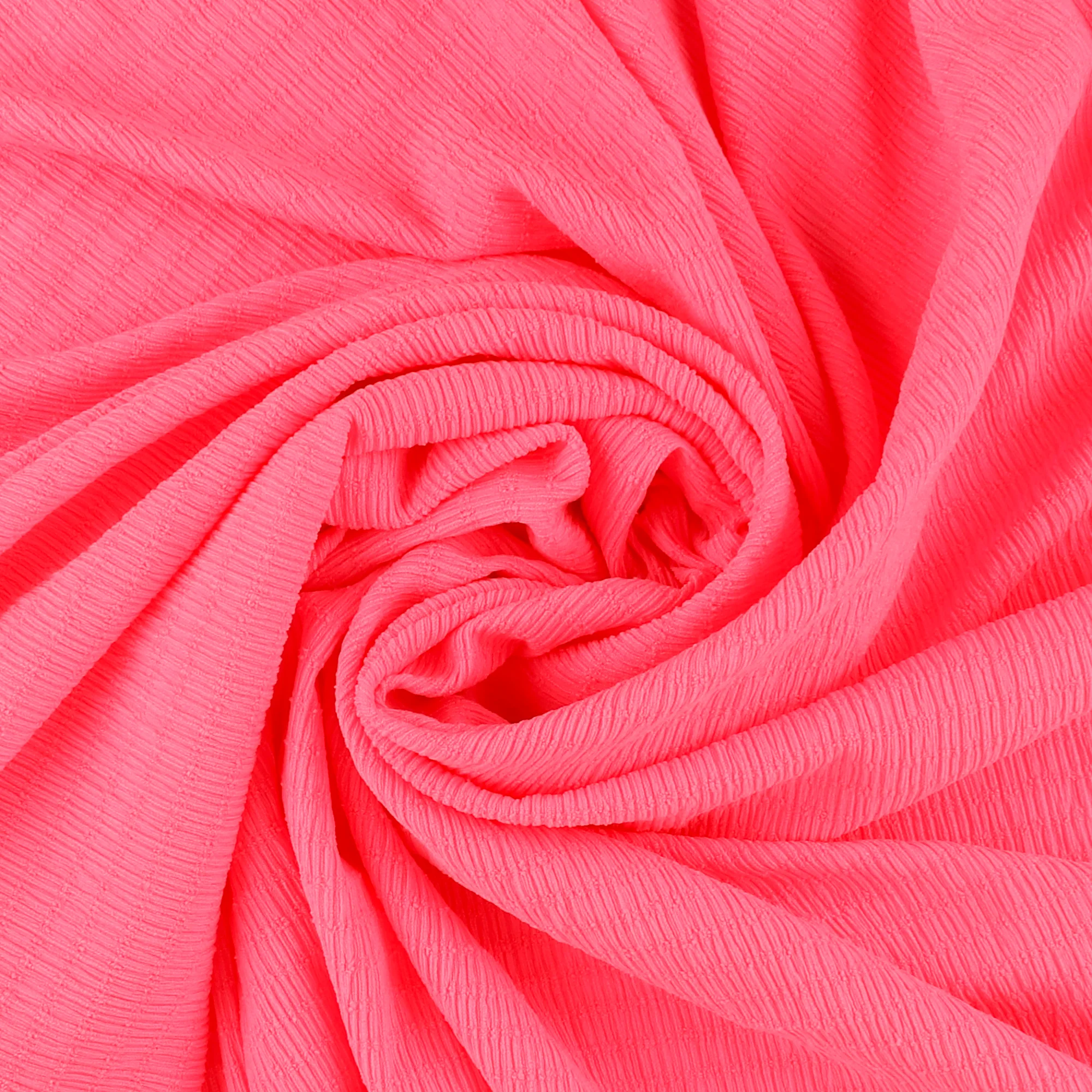 Crinkle Knit Solid - AVERY - 003 - Hot Pink - Image 2