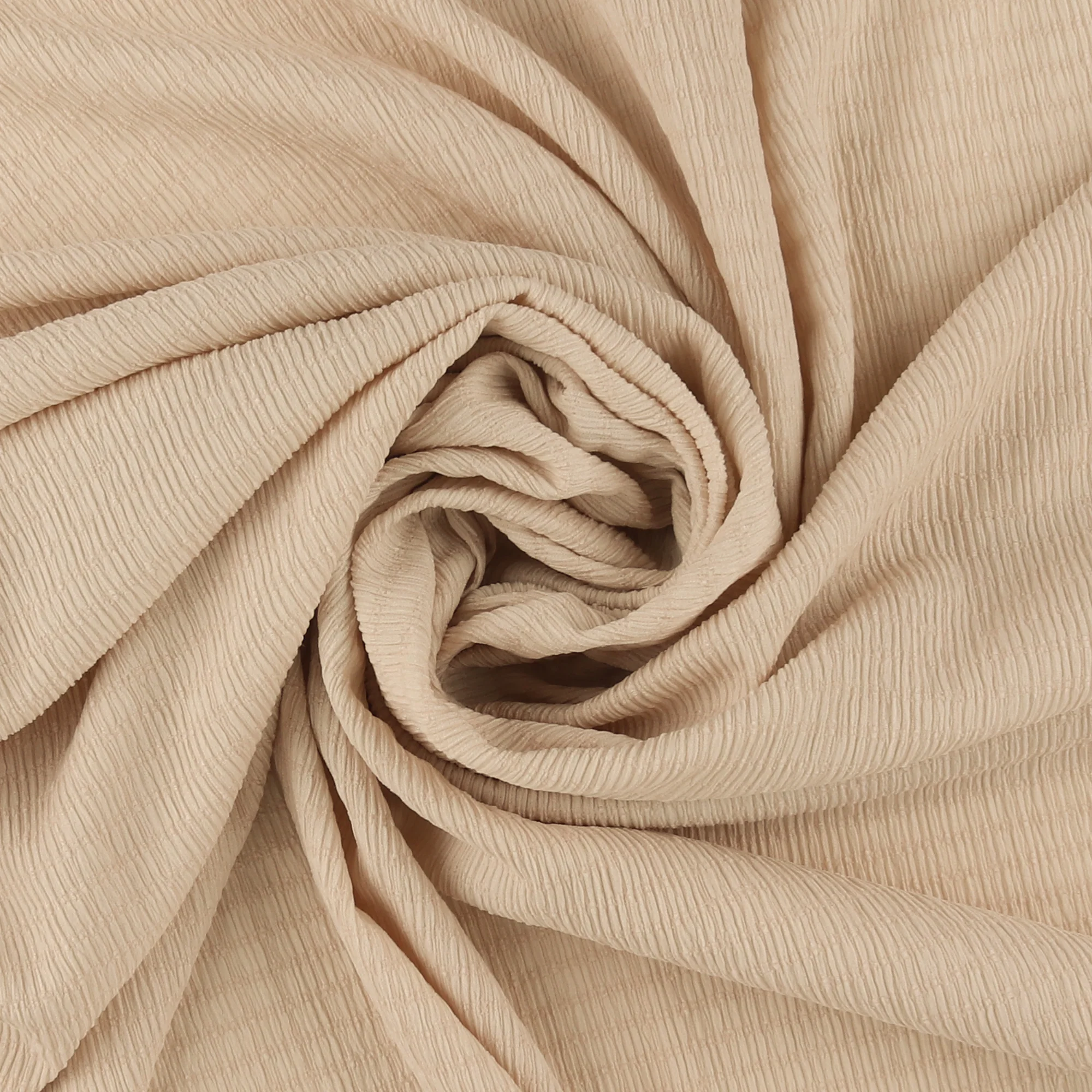 Crinkle Knit Solid - AVERY - 004 - Light Sand - Image 2