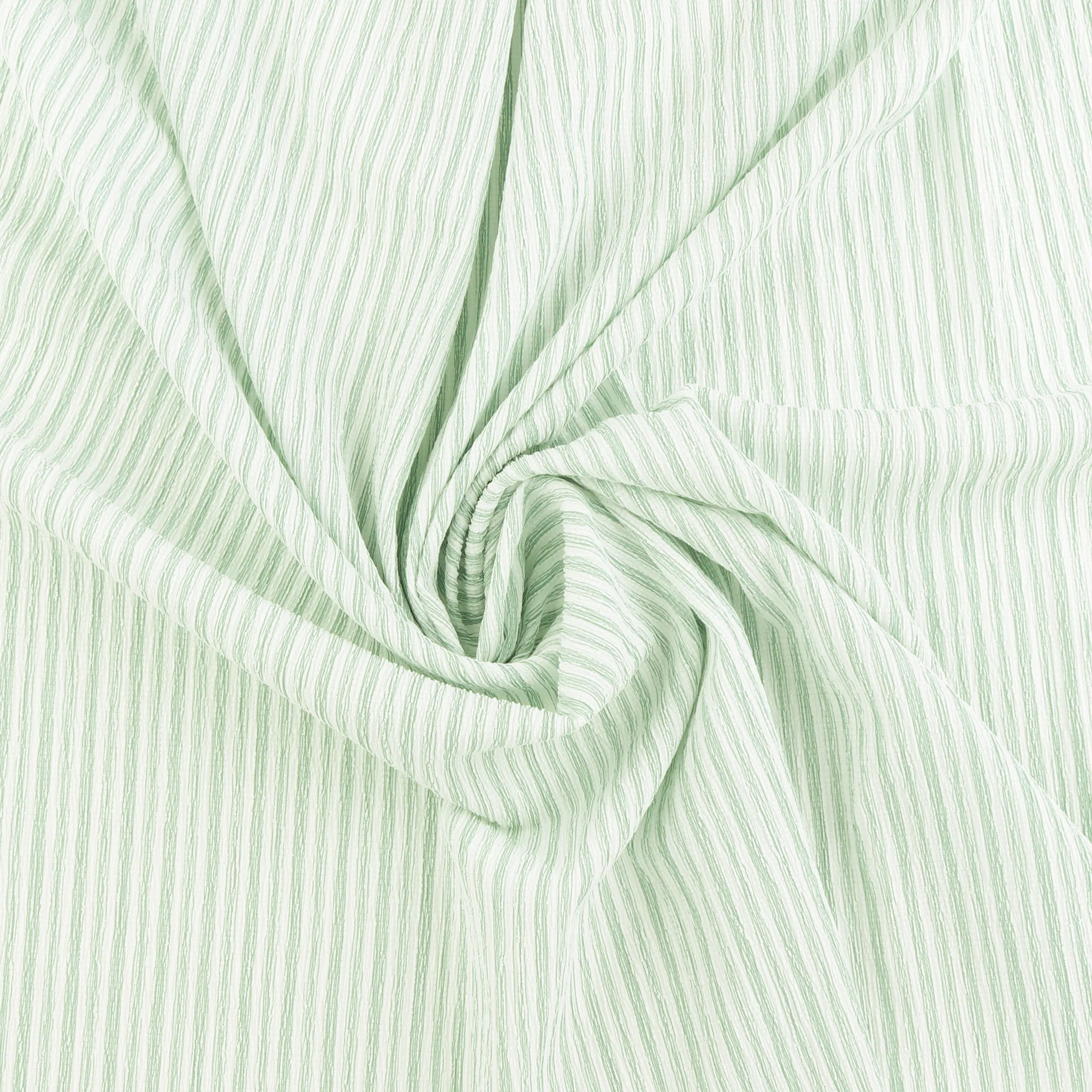 Crinkled Polyester - CHANTAL - 003 - Mint - Image 2