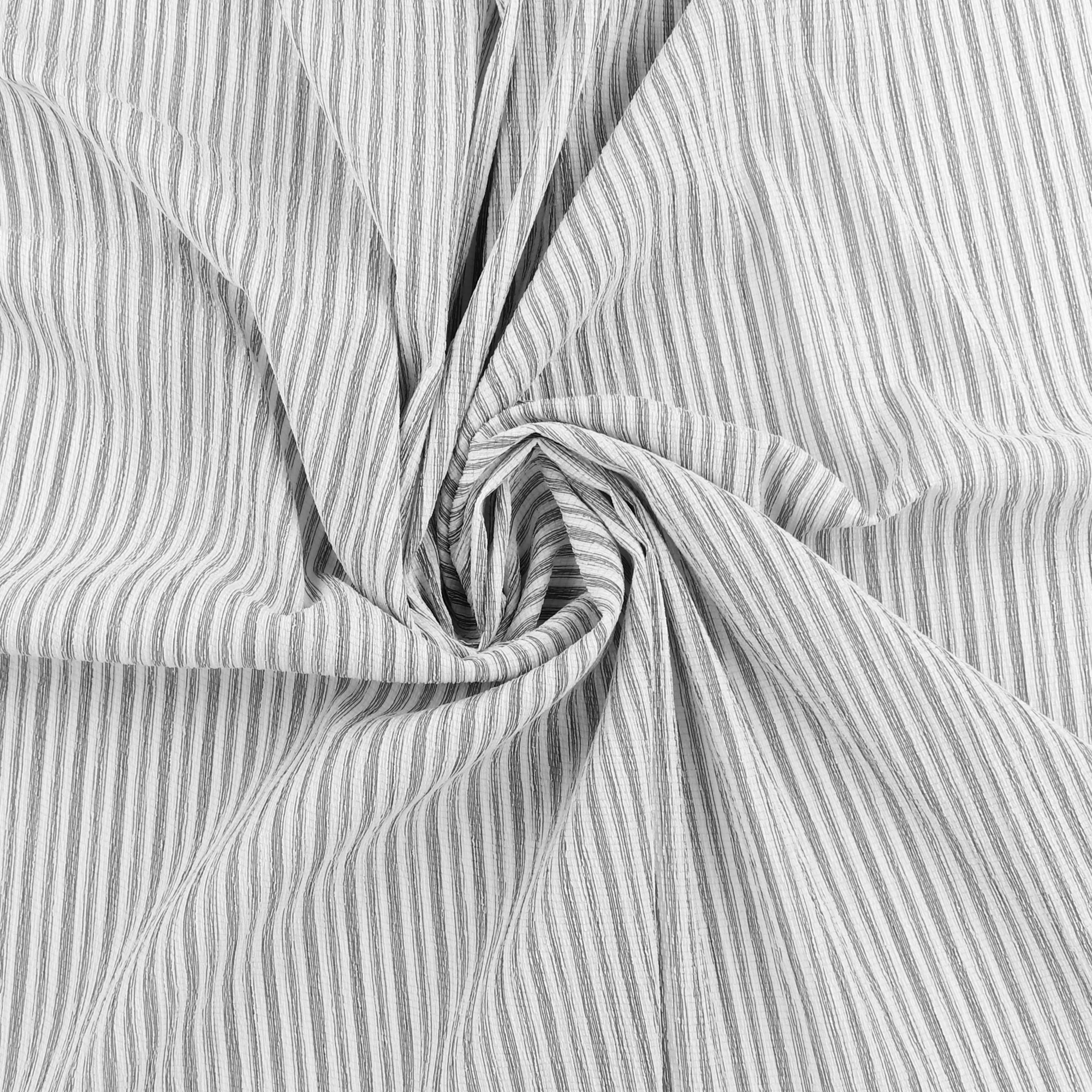 Crinkled Polyester - CHANTAL - 006 - Black - Image 2
