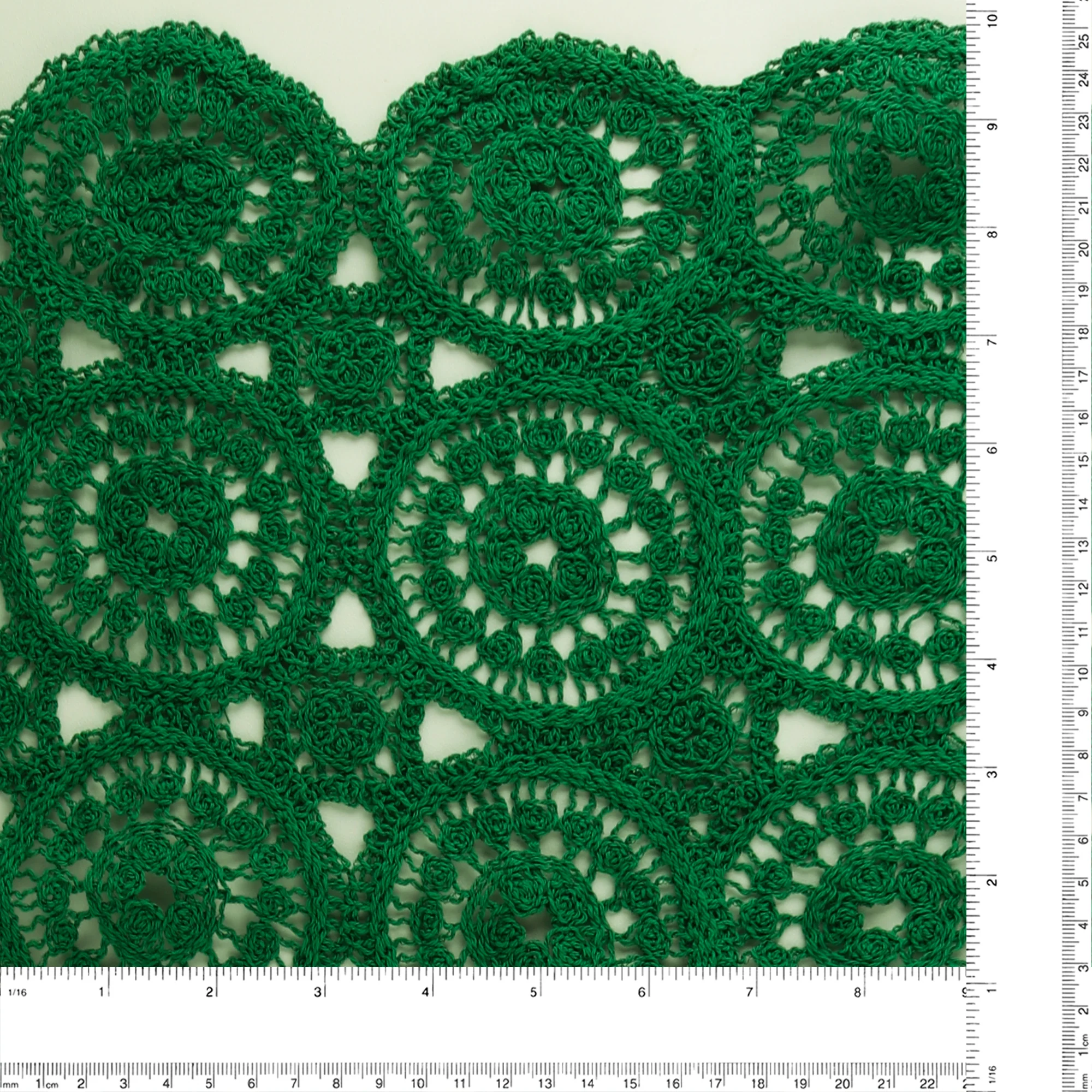Crochet Lace - PALMA - 001 - Green - Image 3