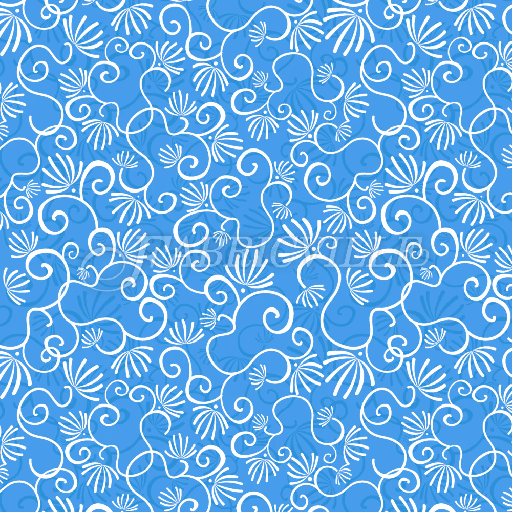 Curlicue With Flowers
