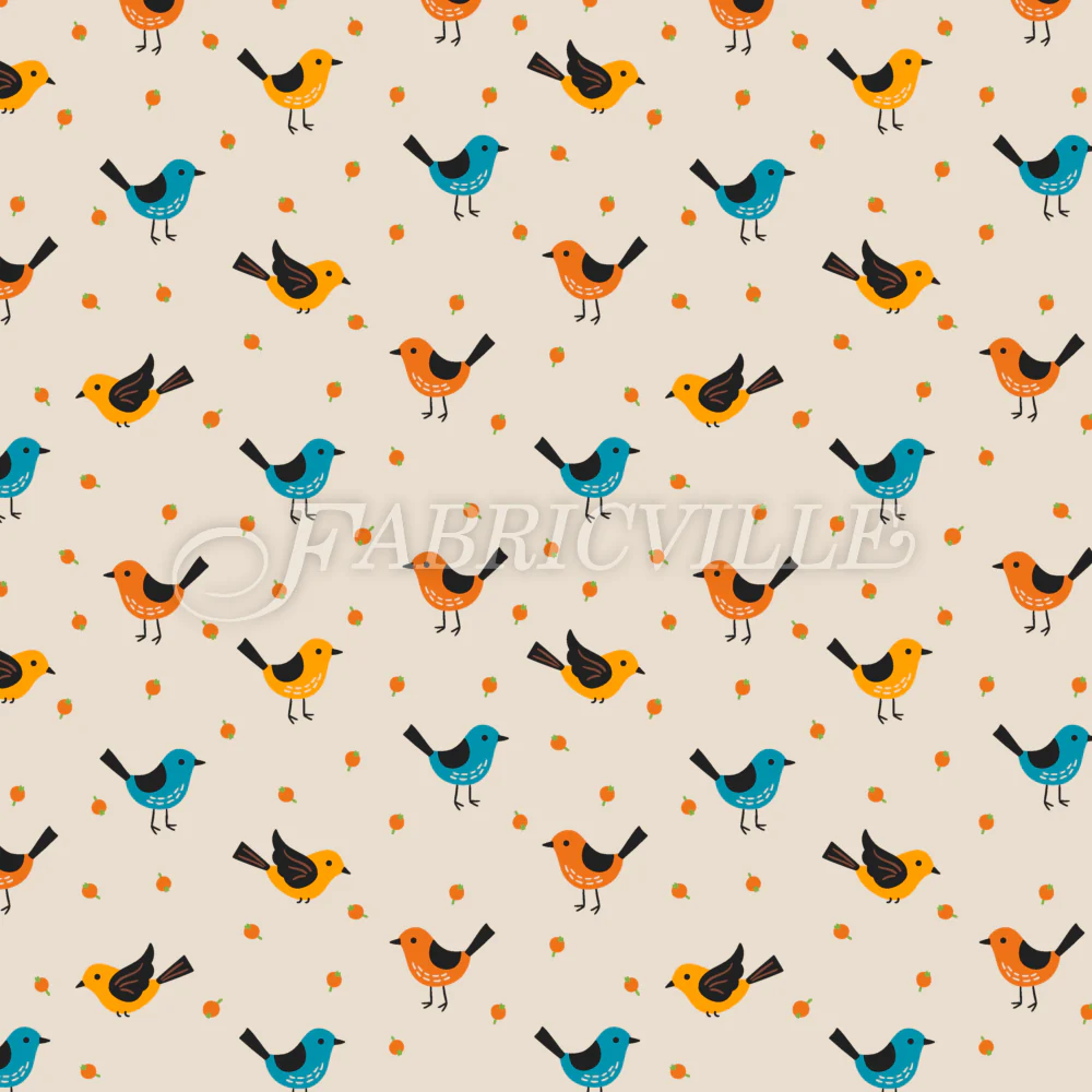Cute Birds And Berries