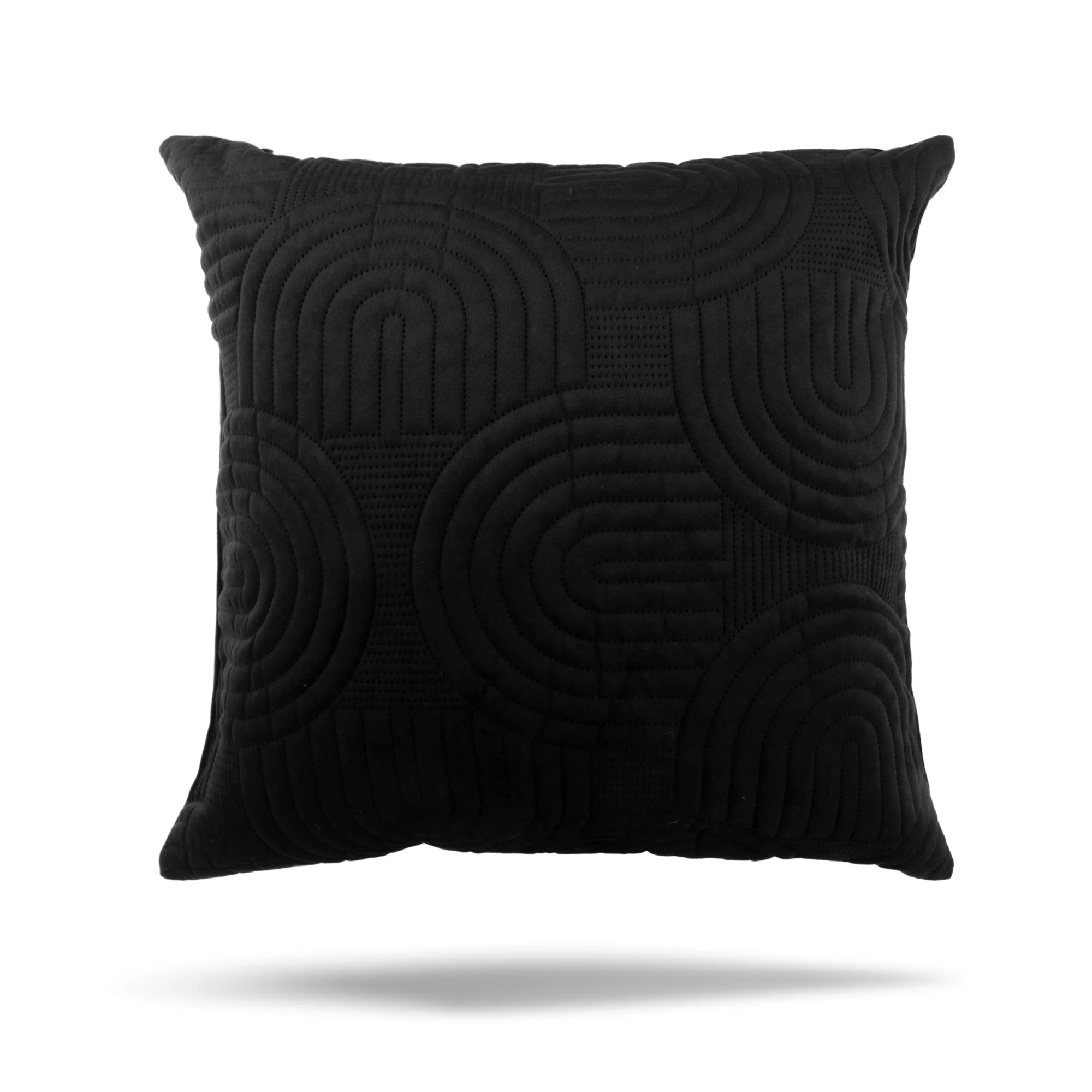 Decorative cushion cover - Arcade - Black - 17 x 17''