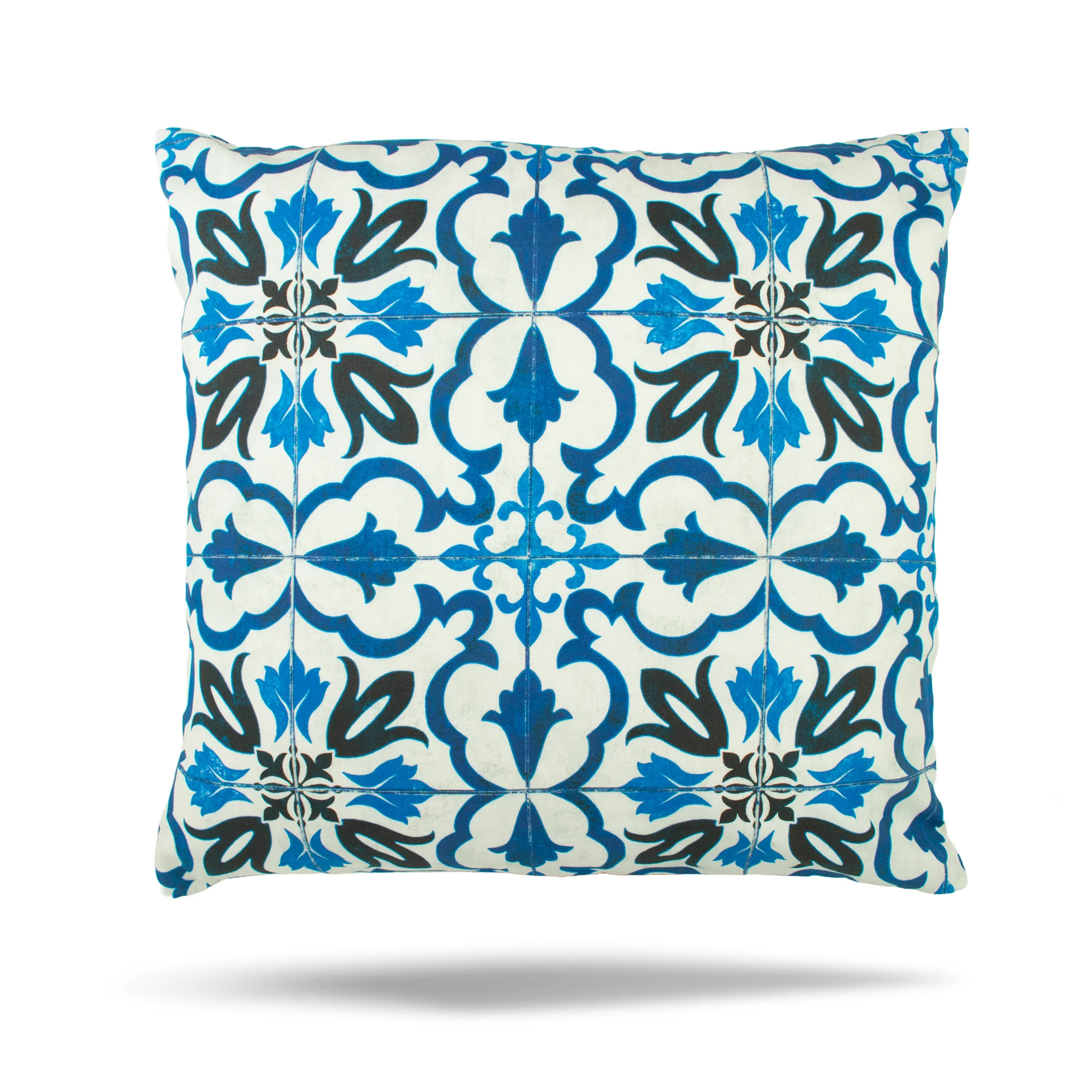 Decorative cushion cover - Marsala - Blue - 18 x 18''