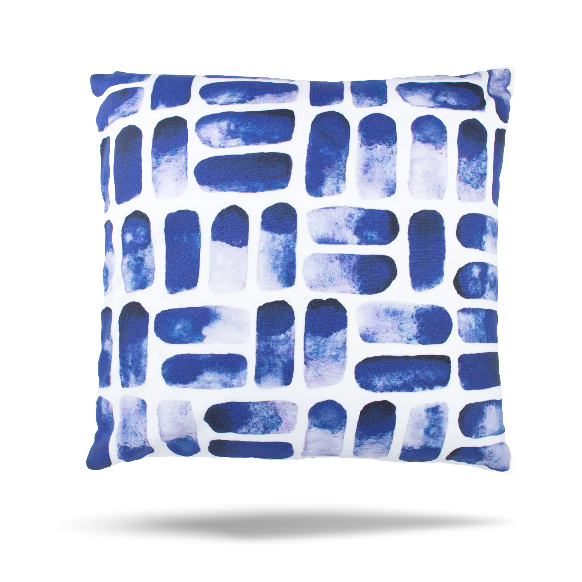 Decorative cushion cover - Pebble - Blue - 18 x 18''