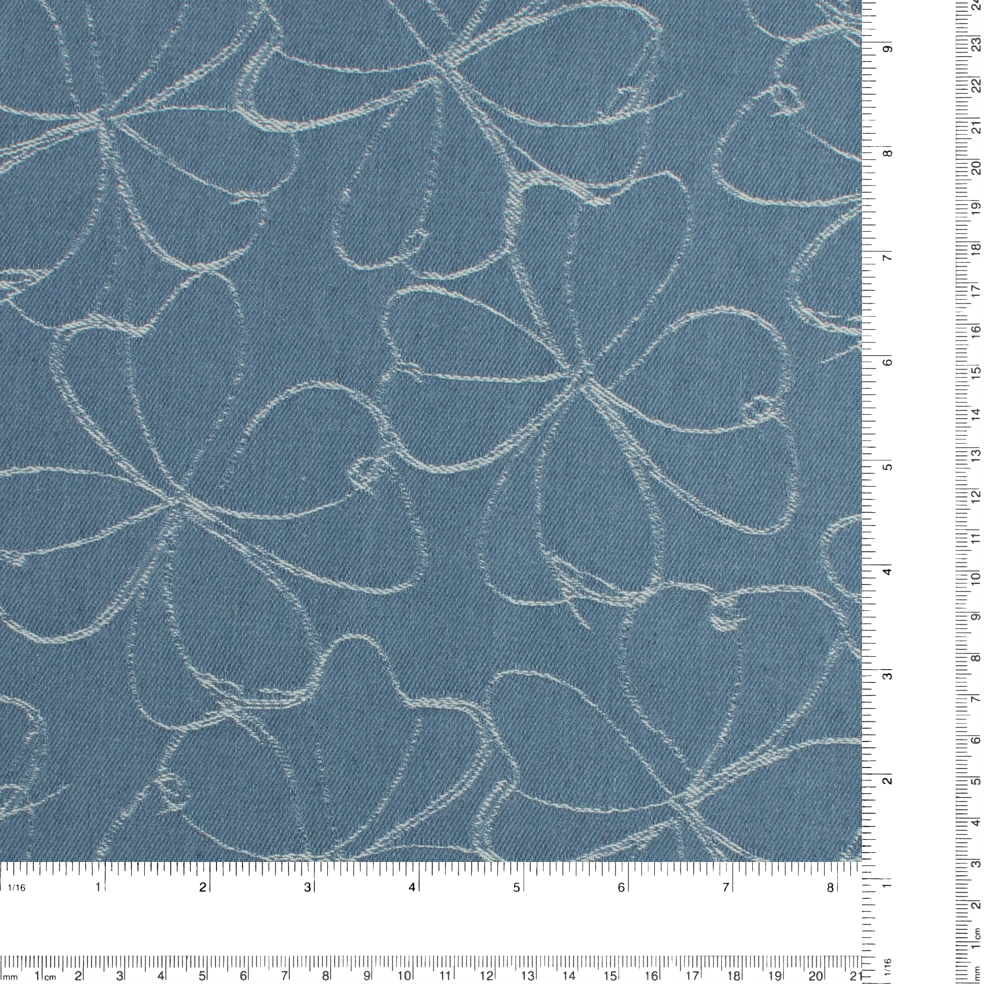 Denim Jacquard - EVERYDAY BLUES - 001 - Medium Blue - Image 3