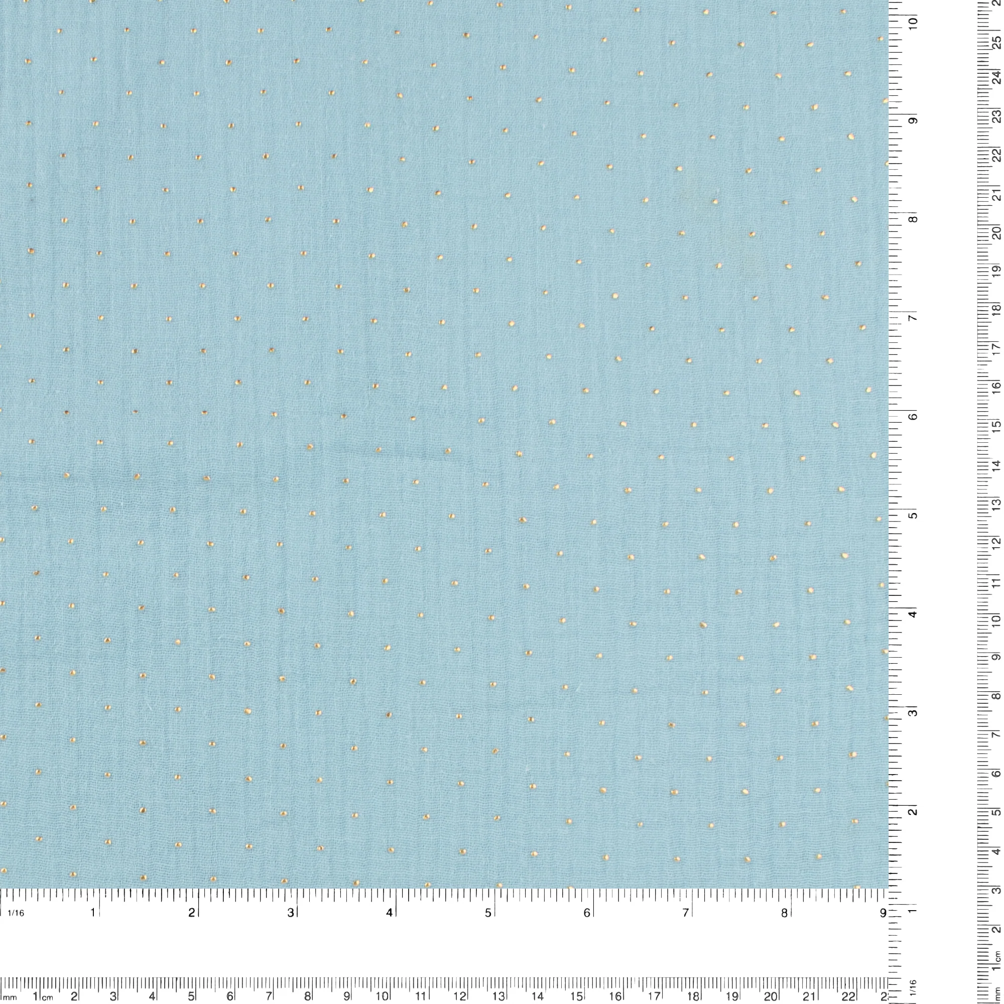 Dew Drop Cotton Gauze - AVERY - 001 - Sky Blue - Image 3