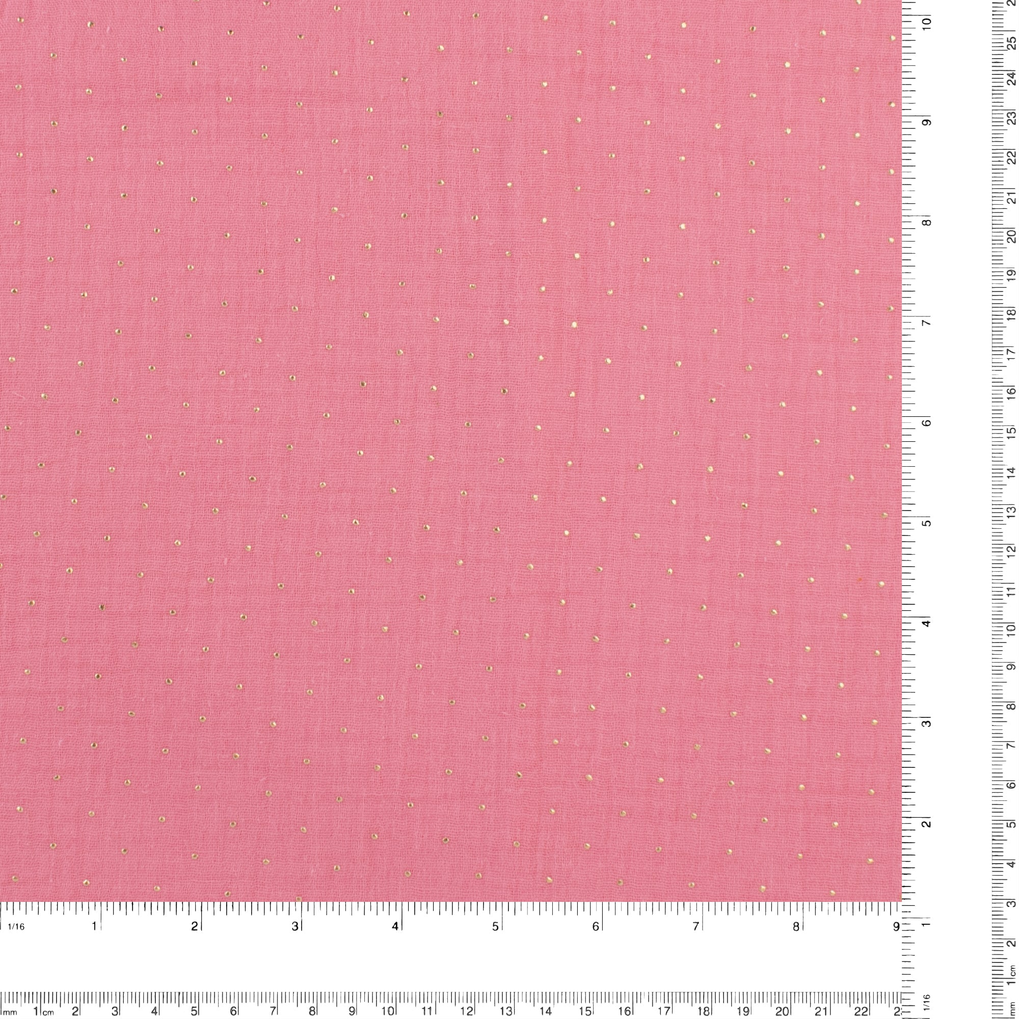 Dew Drop Cotton Gauze - AVERY - 003 - Coral - Image 3