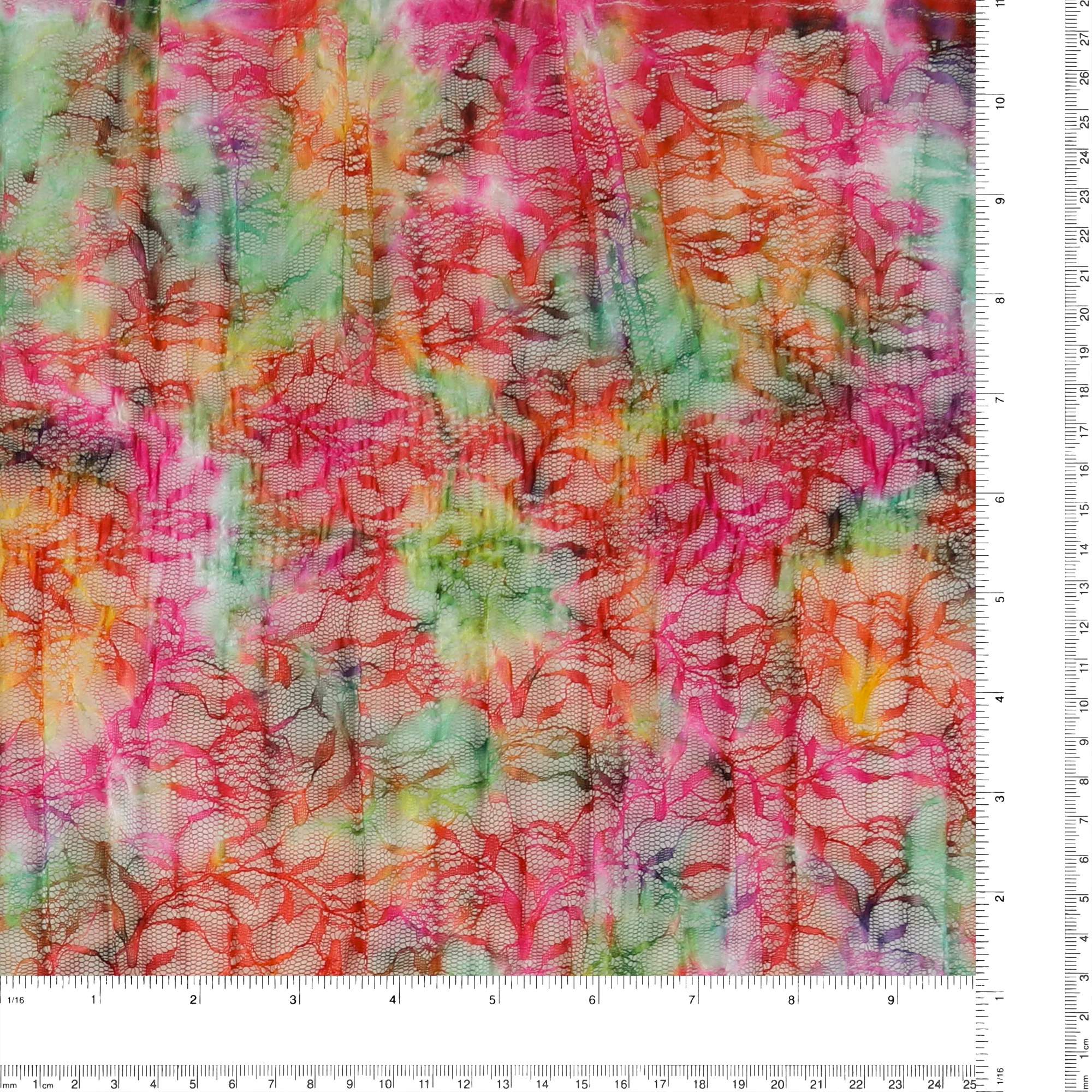 Digital Pleated Lace - AZALEA - 003 - Pink - Image 3