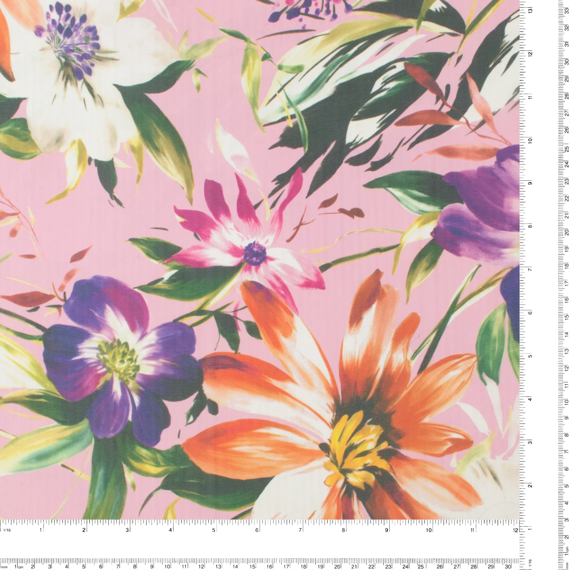 Digital Printed Chiffon - GEMINI - 007 - Pink - Image 3