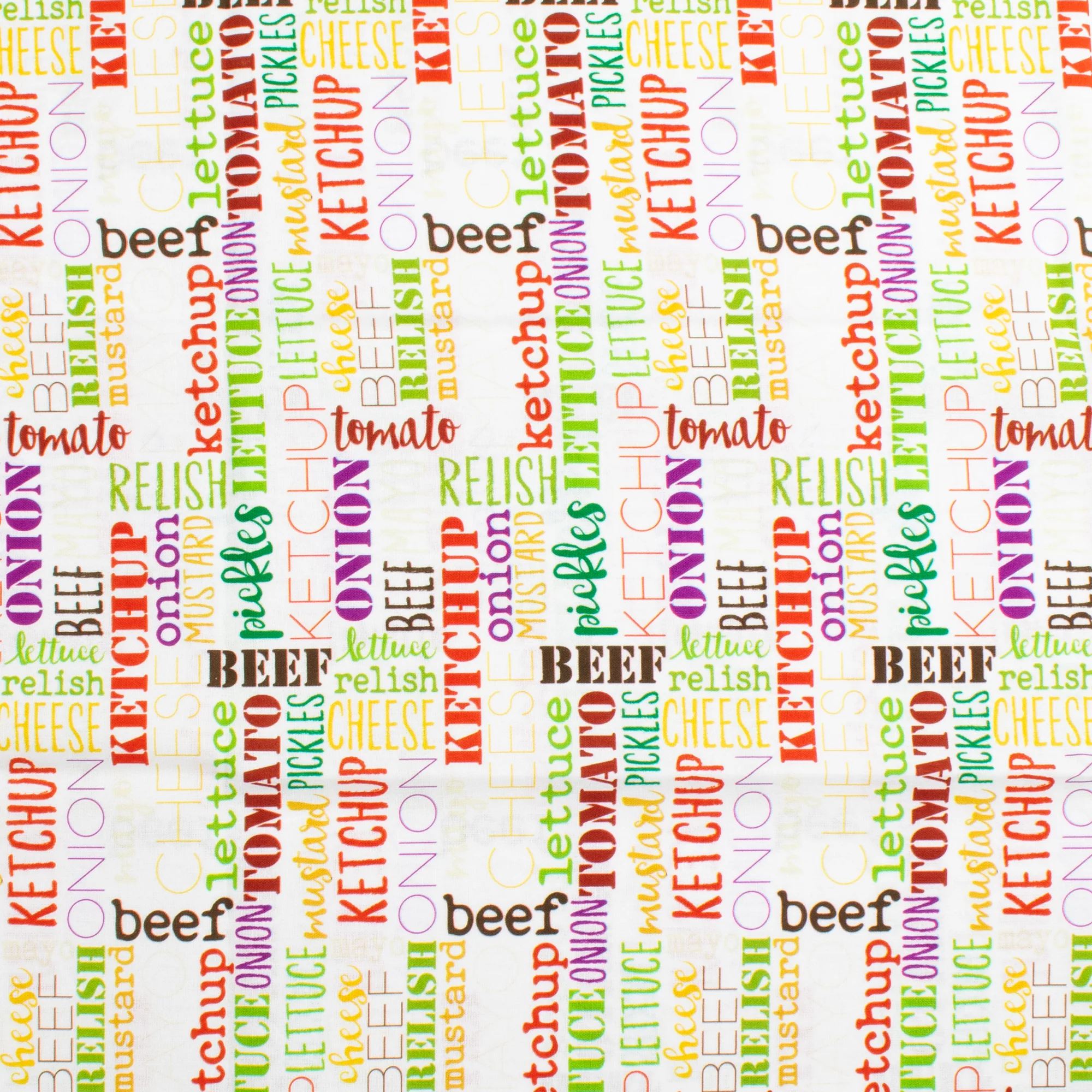 Digital Printed Cotton - BACKYARD BBQ - 006 - White