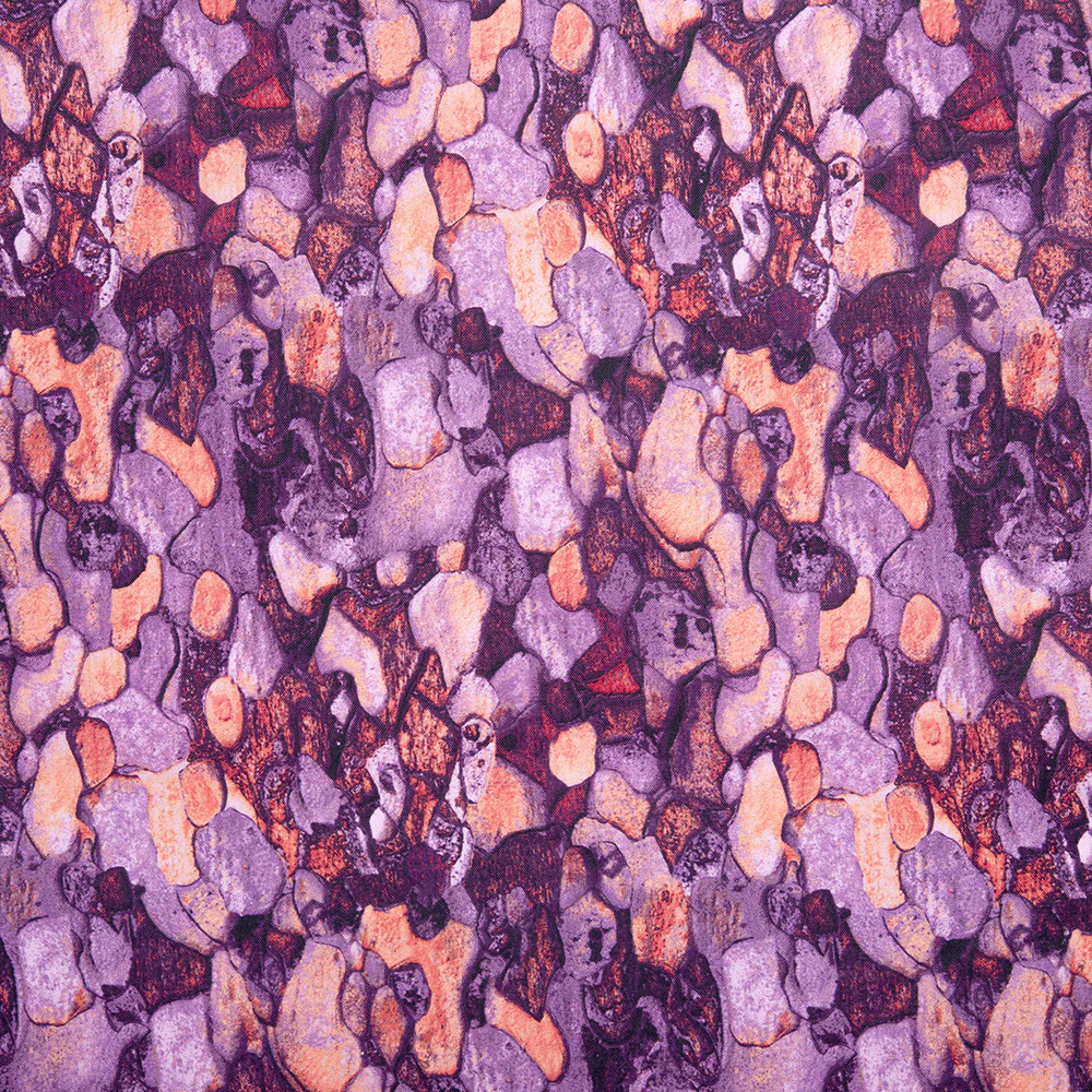 Digital Printed Cotton - NATURAL BEAUTIES - Abstracts - Purple