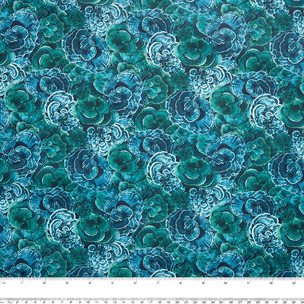 Digital Printed Cotton - NATURAL BEAUTIES - Bark - Green - Image 2