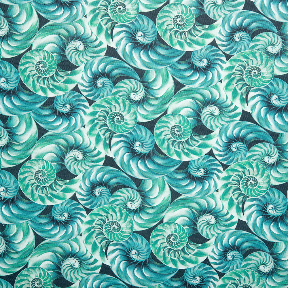 Digital Printed Cotton - NATURAL BEAUTIES - Eggshell - Green