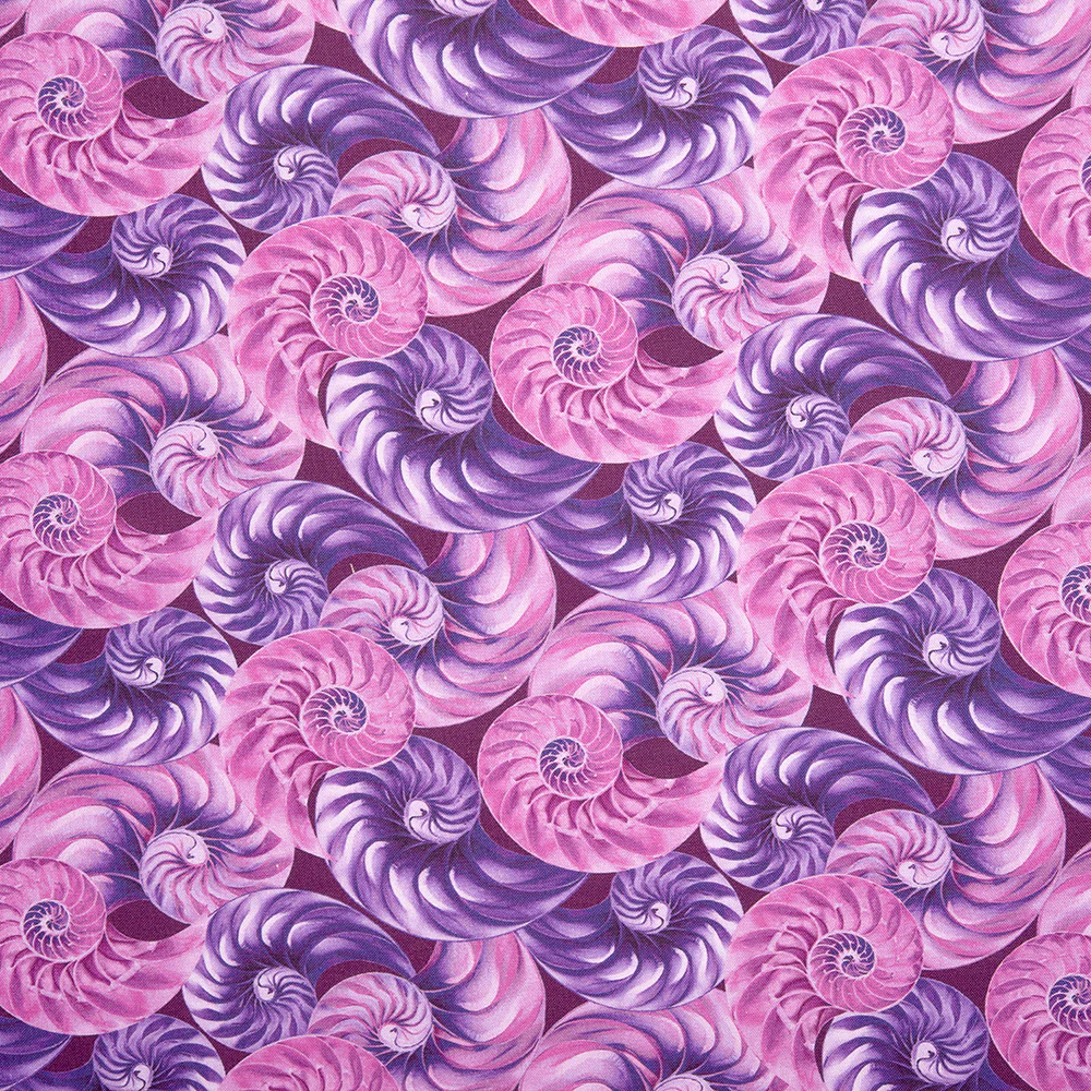 Digital Printed Cotton - NATURAL BEAUTIES - Eggshell - Pink