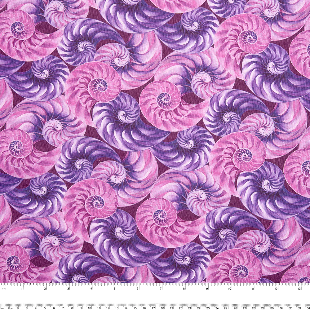 Digital Printed Cotton - NATURAL BEAUTIES - Eggshell - Pink - Image 2