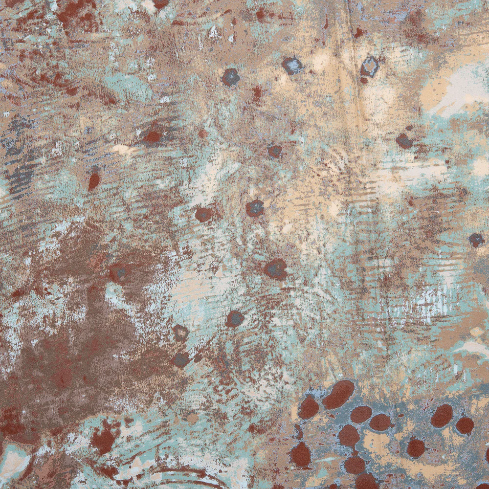 Digital Printed Cotton - SPOTTED GRAFFITI - Splash - Brown