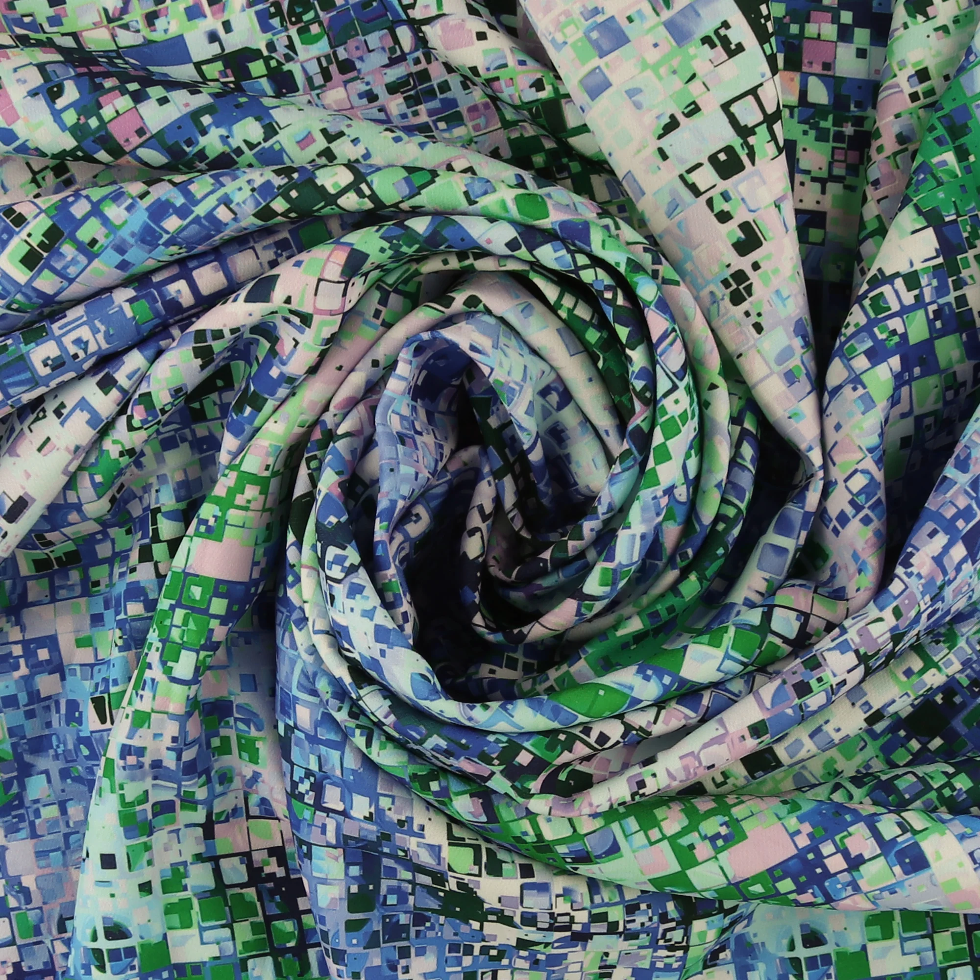 Digital Printed knit - NEWPORT - 005 - Aqua - Image 2
