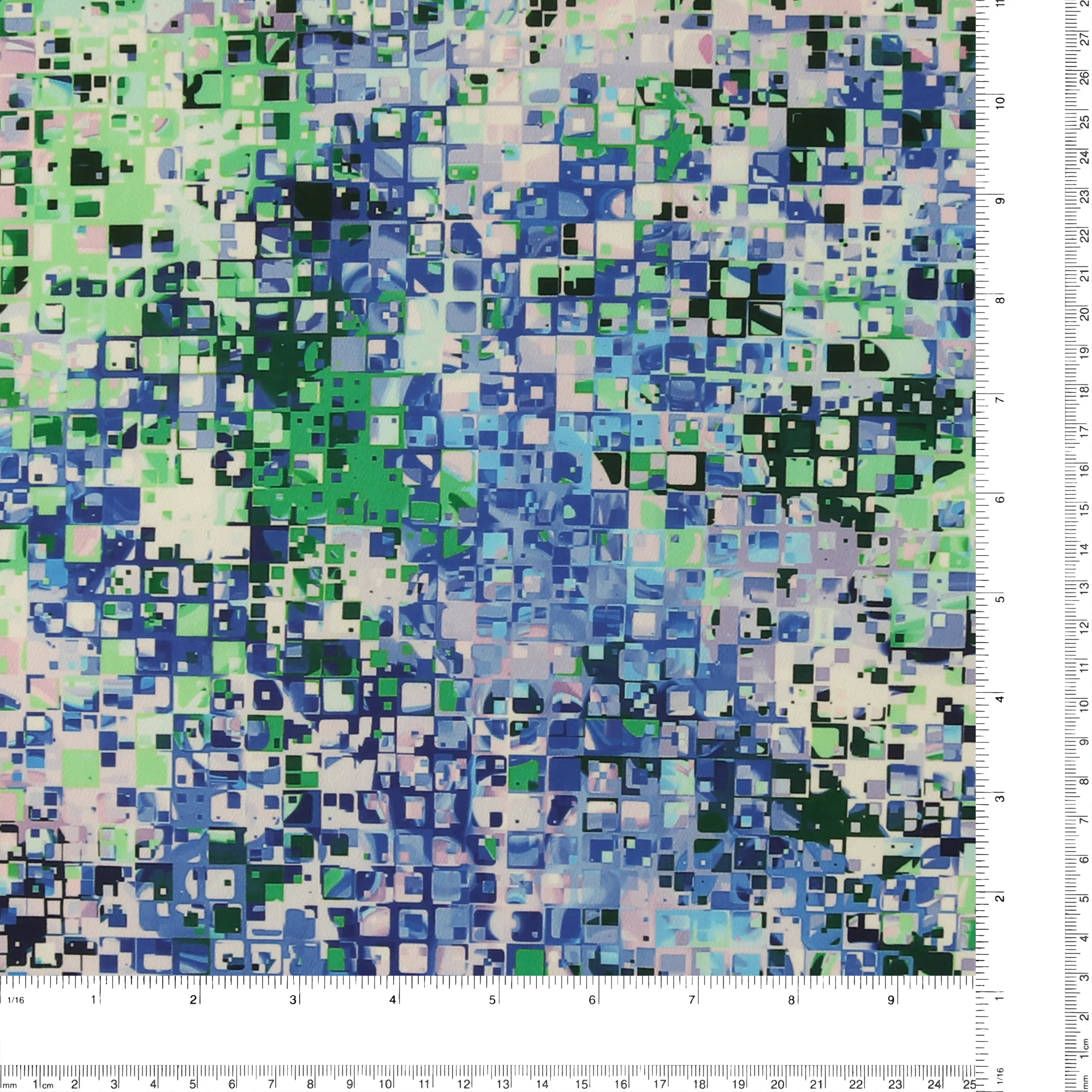 Digital Printed knit - NEWPORT - 005 - Aqua - Image 3