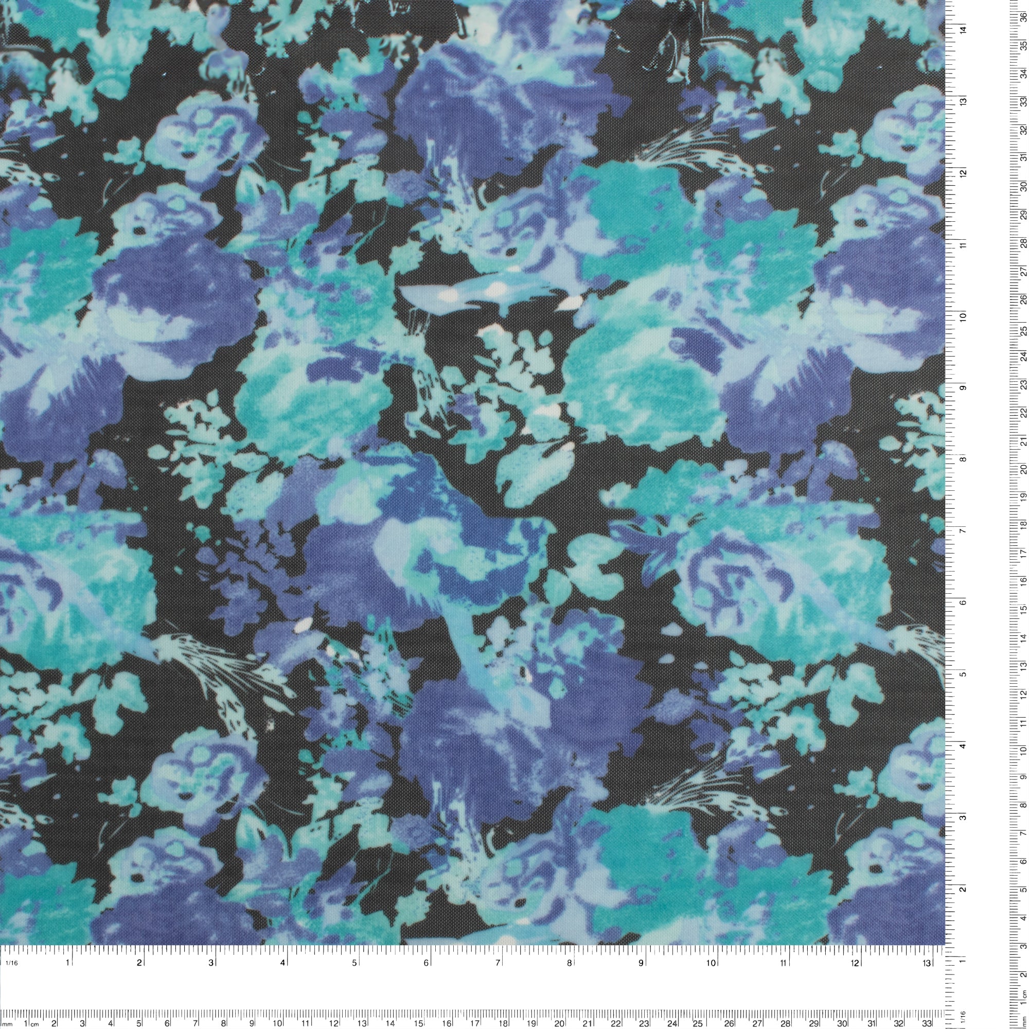 Digital Printed Mesh - Eloise - 003 - Indigo - Image 3