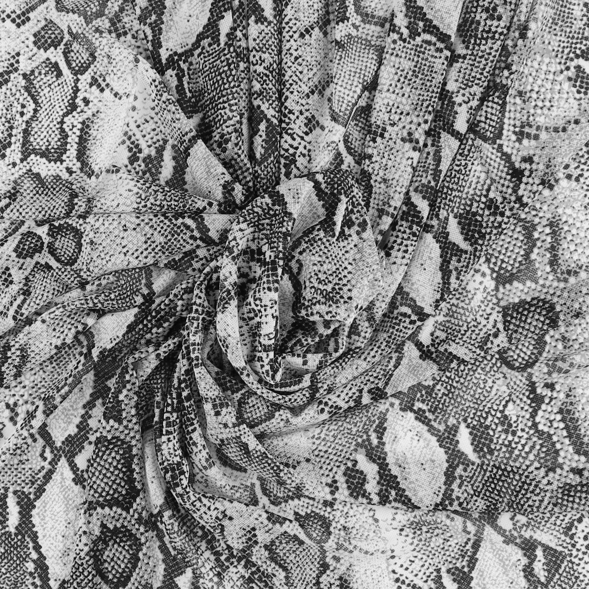 Digital Printed Mesh - OLIVIA - 007 - Grey - Image 2