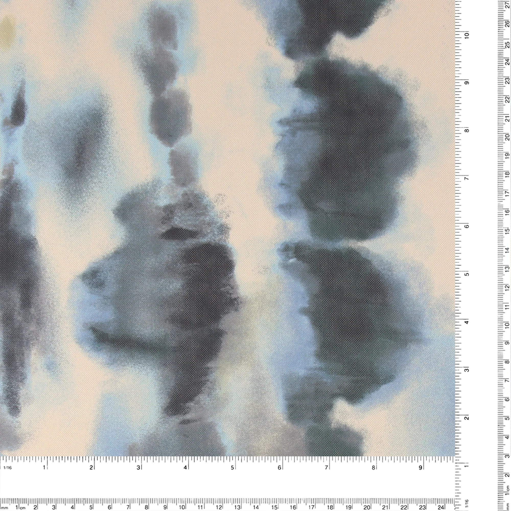Digital Printed Mesh - OLIVIA - 008 - Denim - Image 3