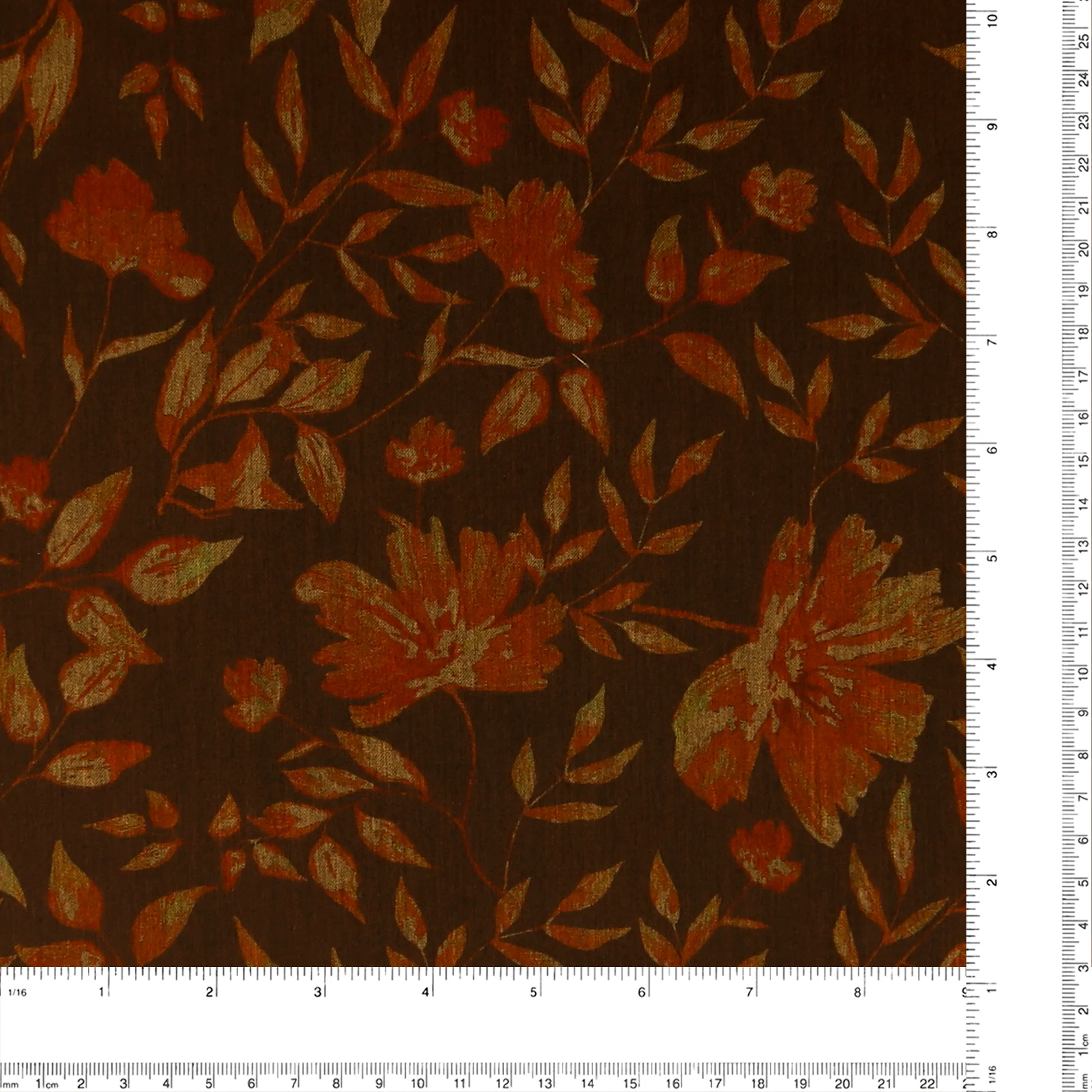 Digital Printed Poly/viscose - PENELOPE - 007 - Cinnamon - Image 3