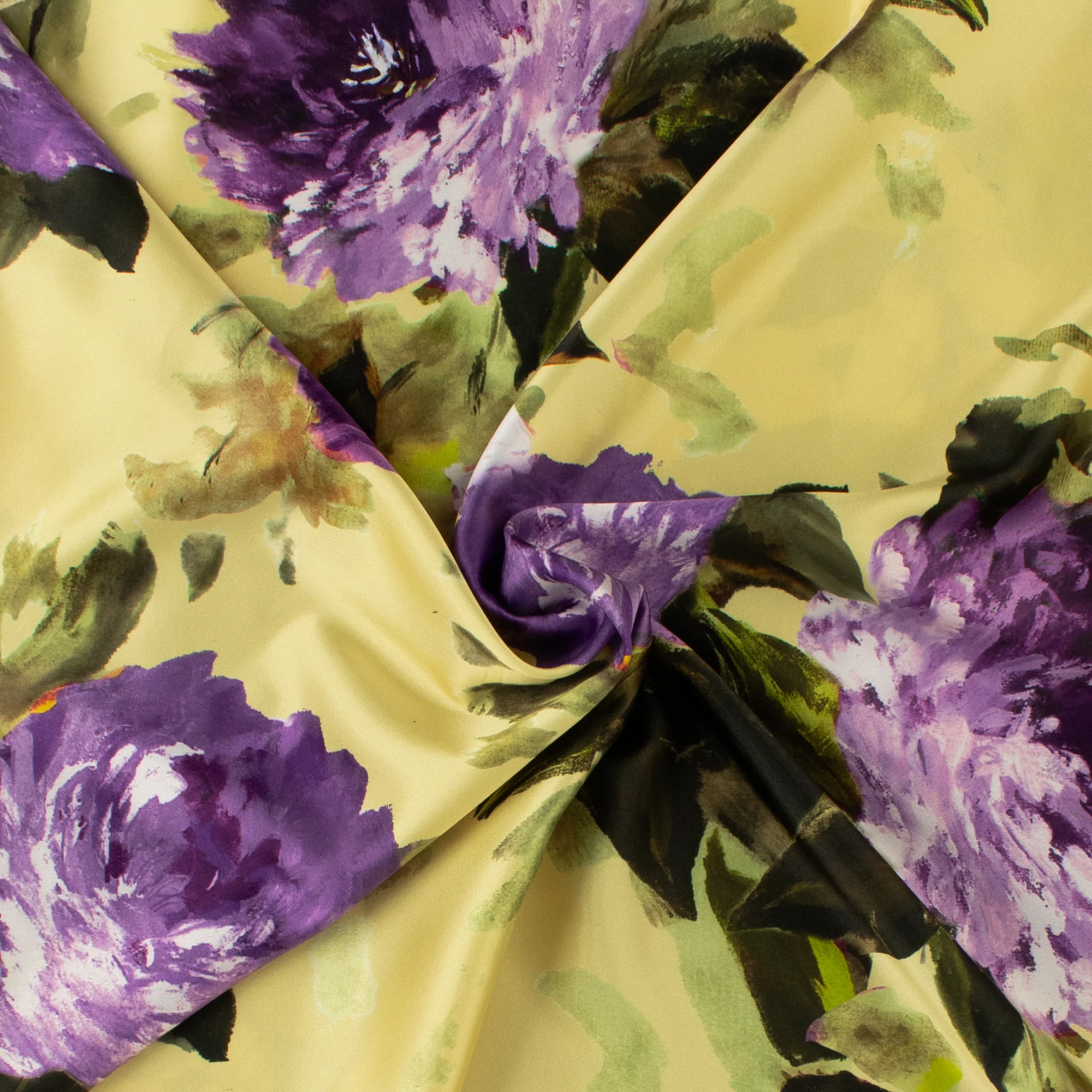 Digital Printed Satin - GEMINI - 005 - Banana - Image 2