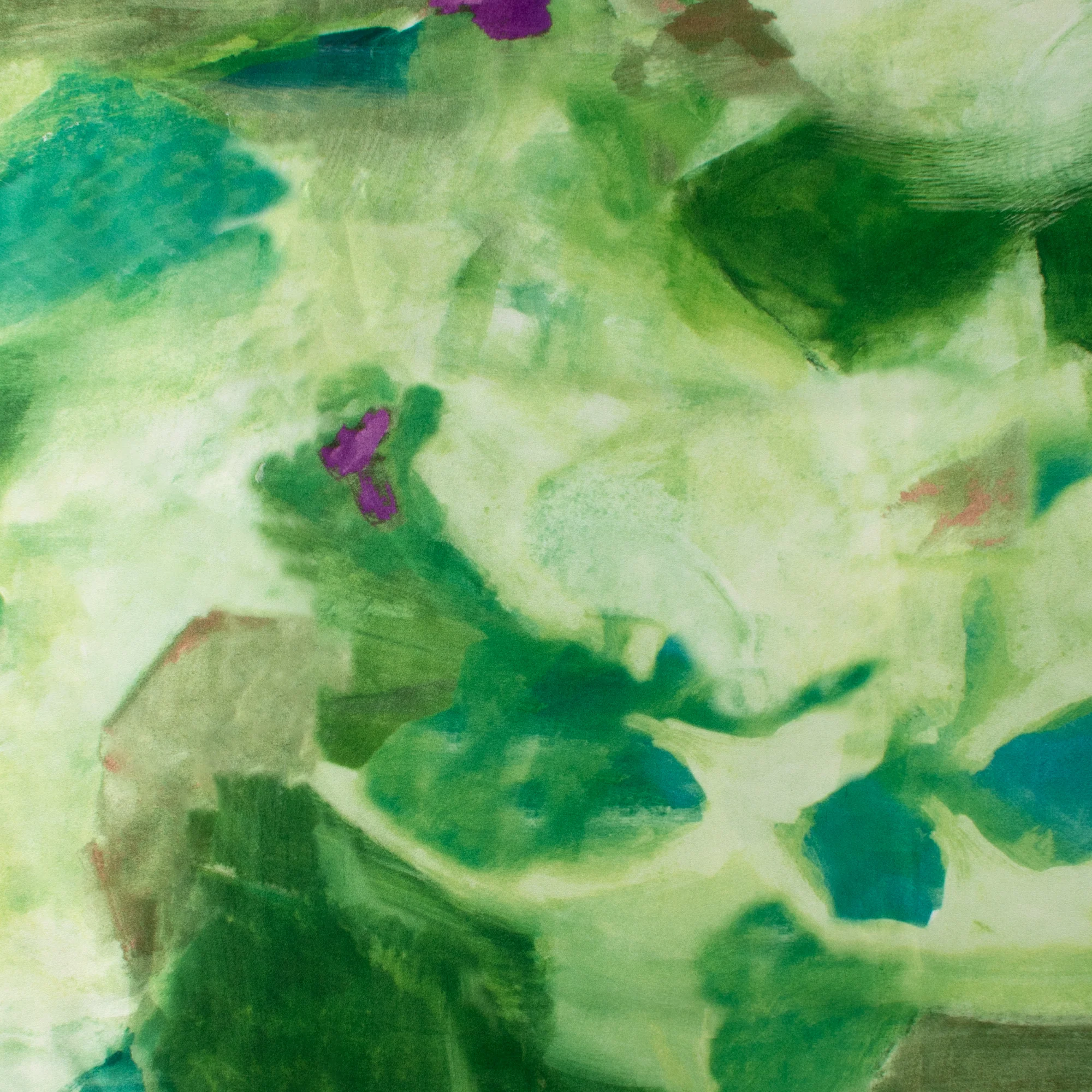 Digital Printed Satin - GEMINI - 007 - Green