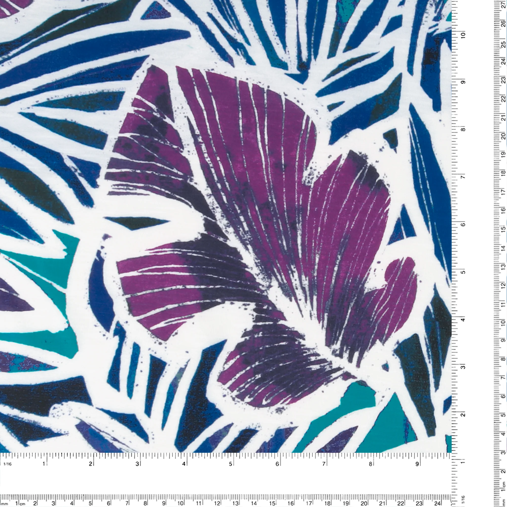 Digital Printed Slub Knit - MATILDA - 003 - Purple - Image 3