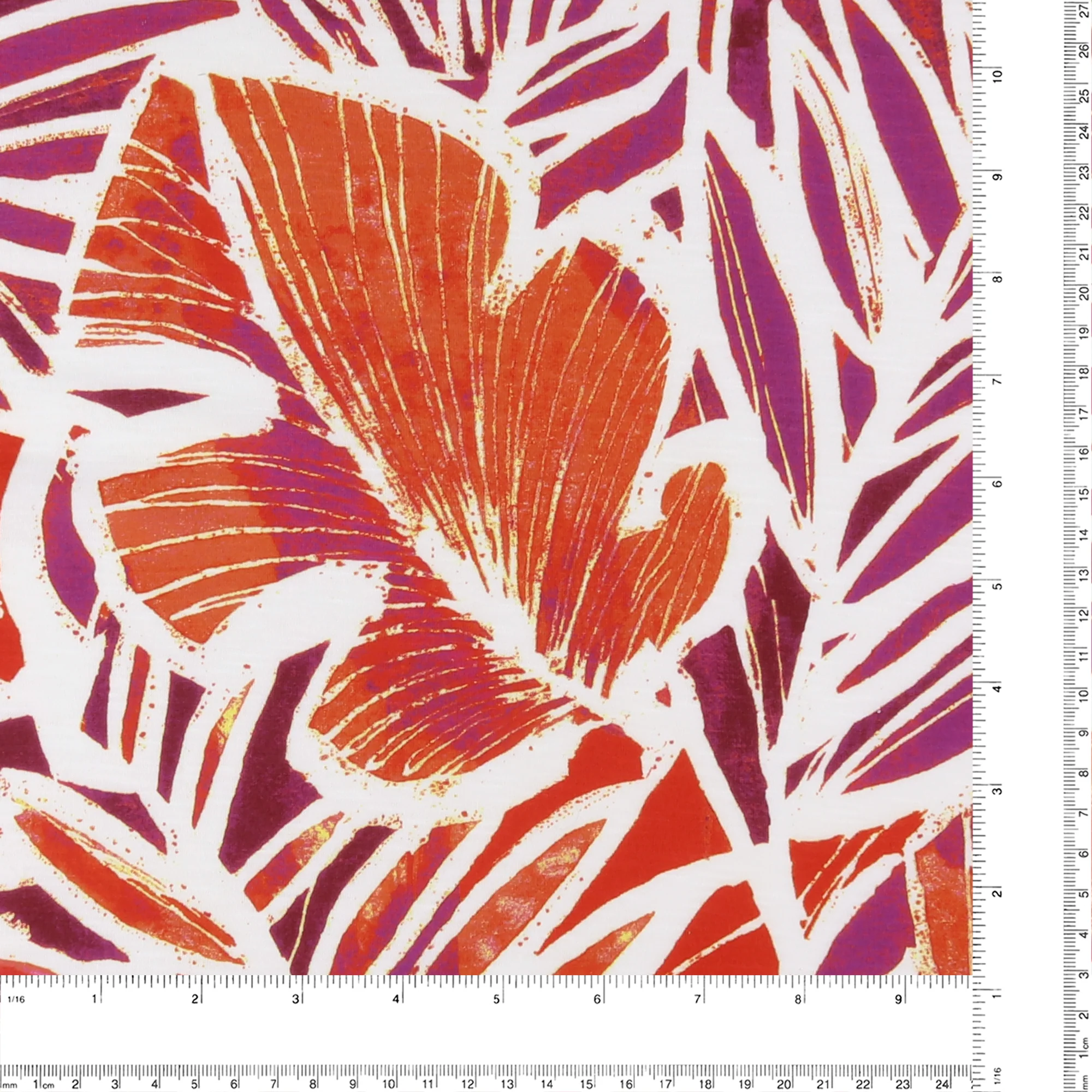 Digital Printed Slub Knit - MATILDA - 021 - Cinnamon Purple - Image 3