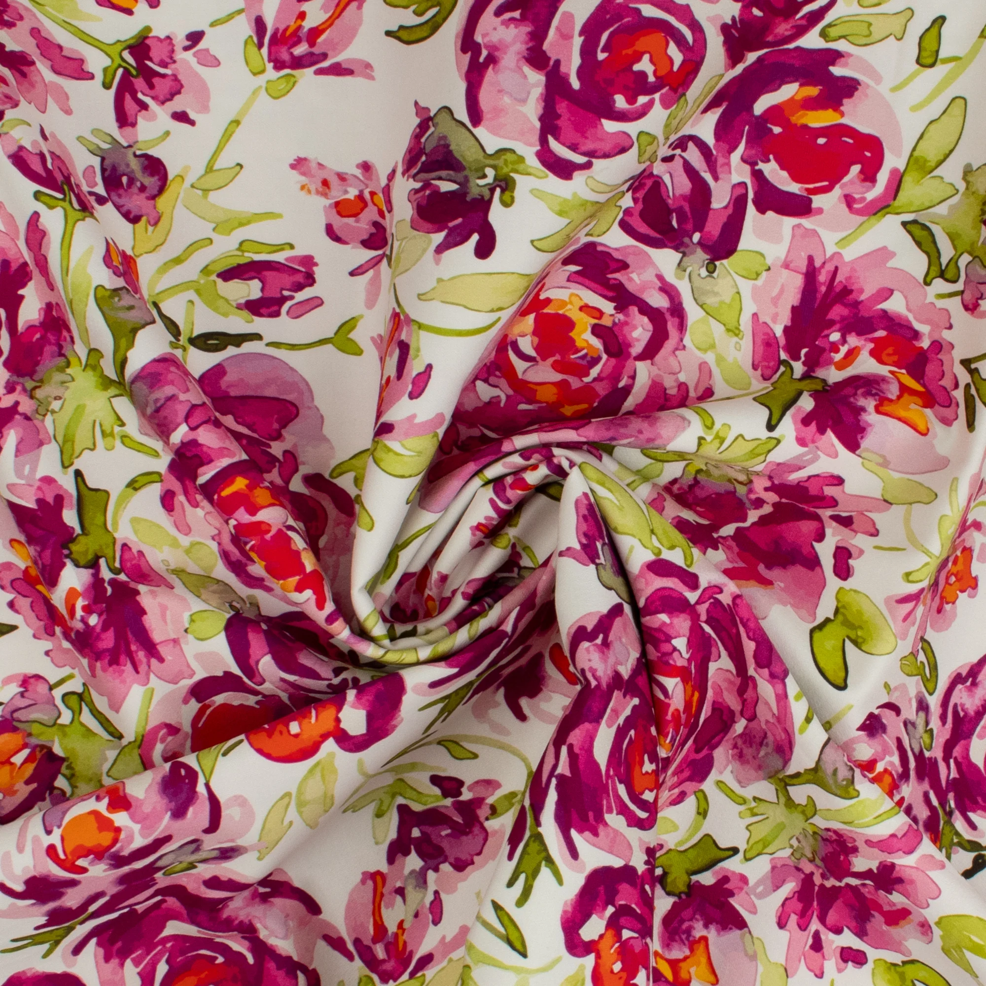 Digital Printed Stetch Cotton Sateen - ST-TROPEZ - 003 - Purple - Image 2
