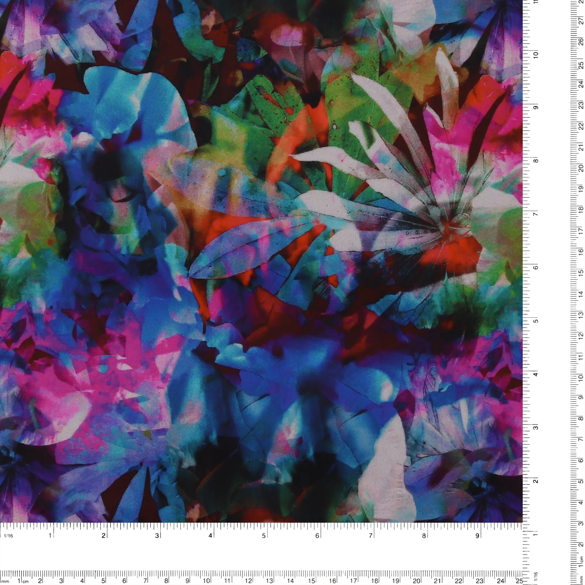 Digital Printed Stetch Cotton Sateen - ST-TROPEZ - 006 - Blue - Image 3